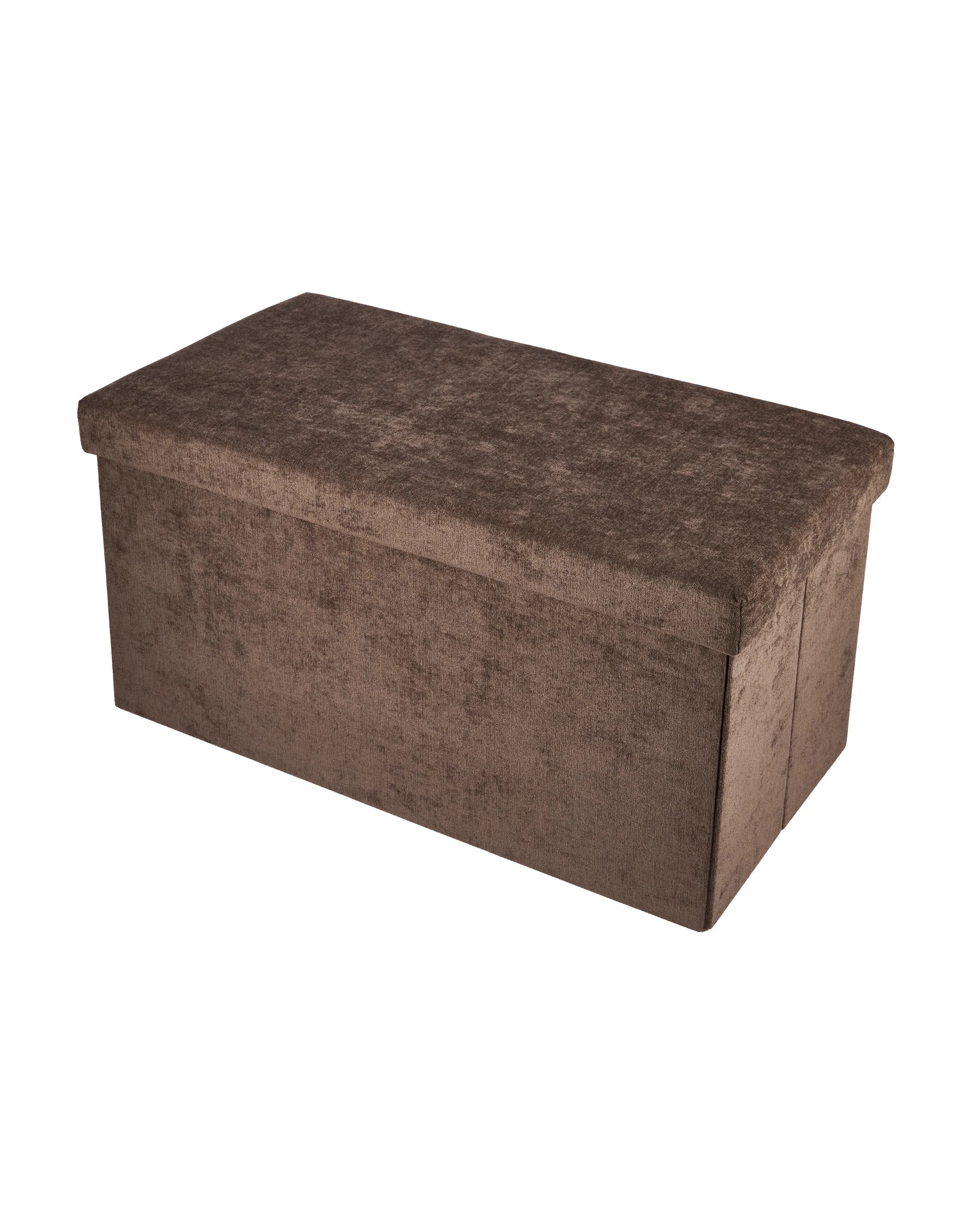 1 Rectangle Storage Ottoman - Chocolate, 1 of 9