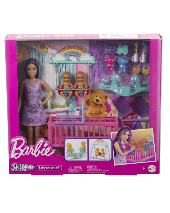 Barbie Skipper Babysitter Doll with Twin Nursery Playset