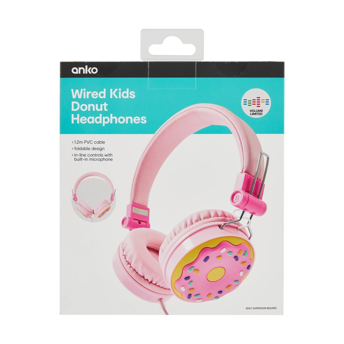 10 Wired On-Ear Kids Headphones - Donut, 10 of 10