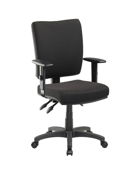 Pago Flash II Deluxe Heavy Duty Ergonomic Chair Arms Black Drafting Chairs
