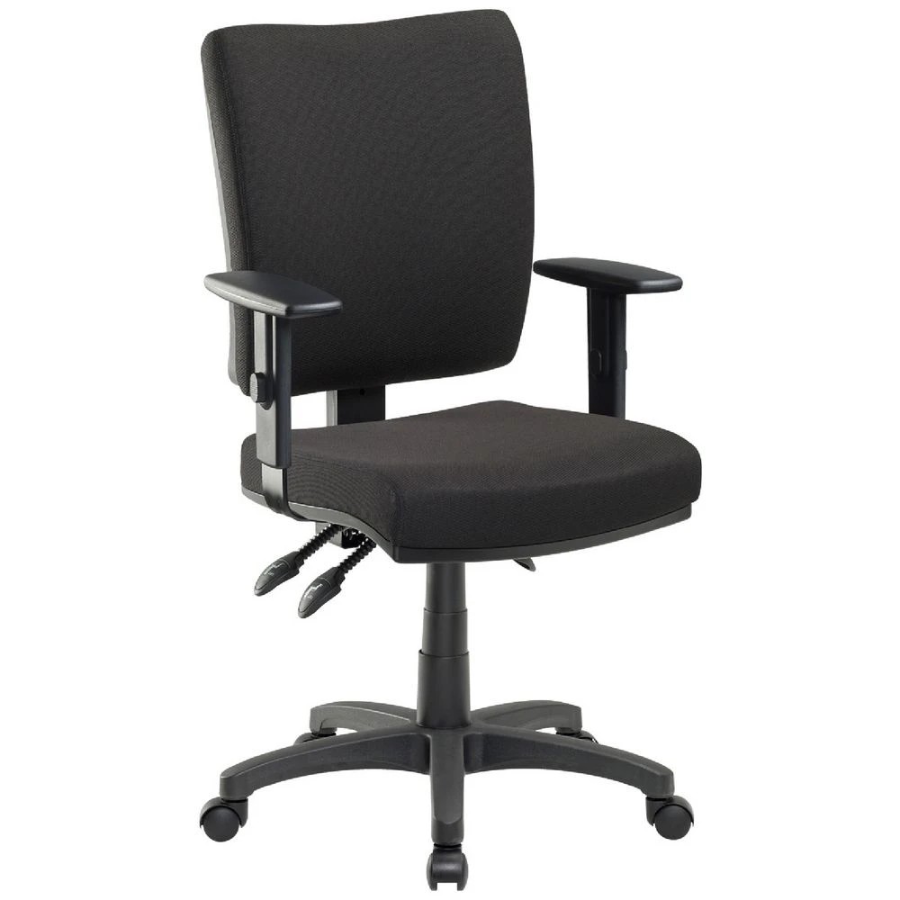 1 Pago Flash II Deluxe Heavy Duty Ergonomic Chair Arms Black Drafting Chairs, 1 of 7