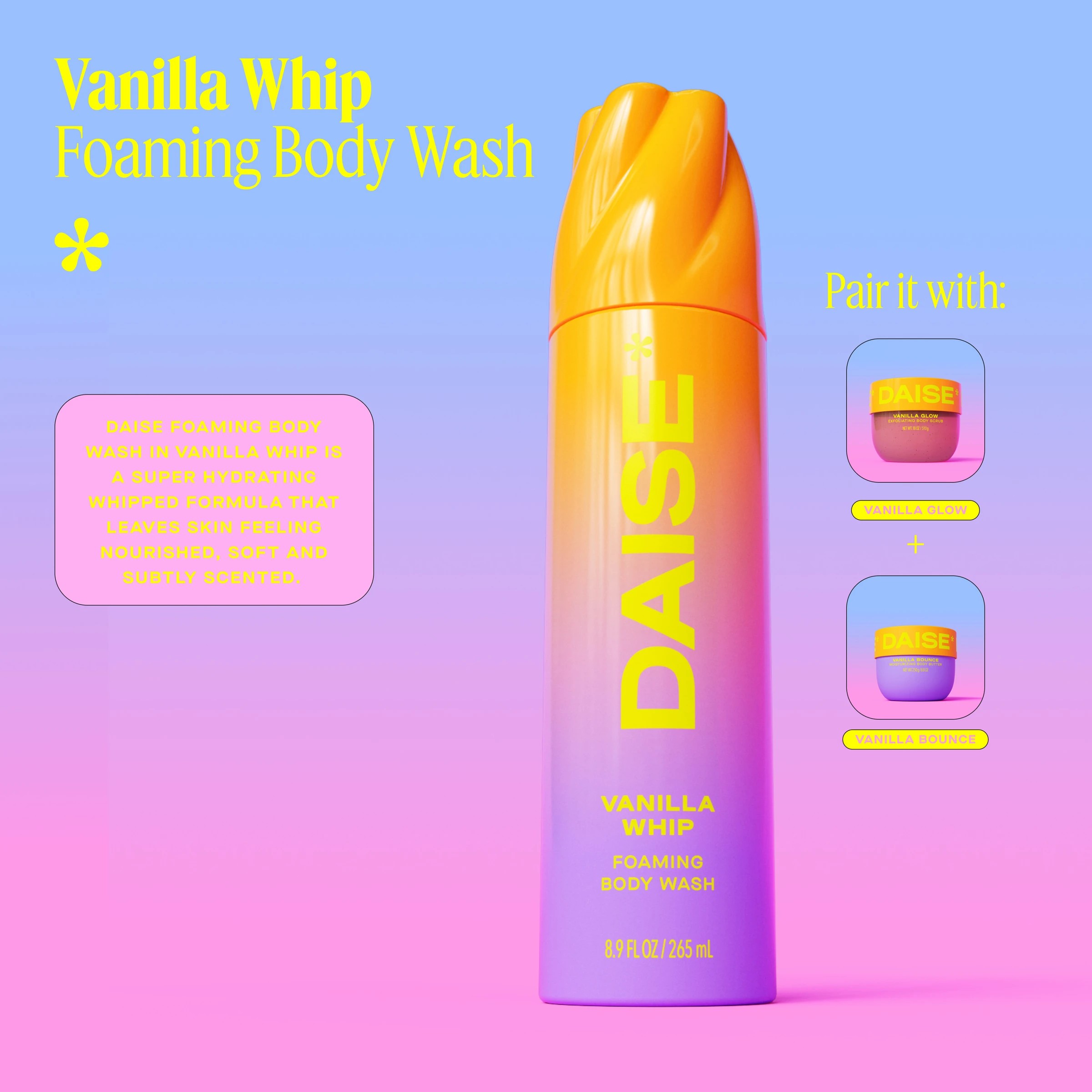 6 DAISE Foaming Body Wash 250g - Vanilla Whip, 6 of 10