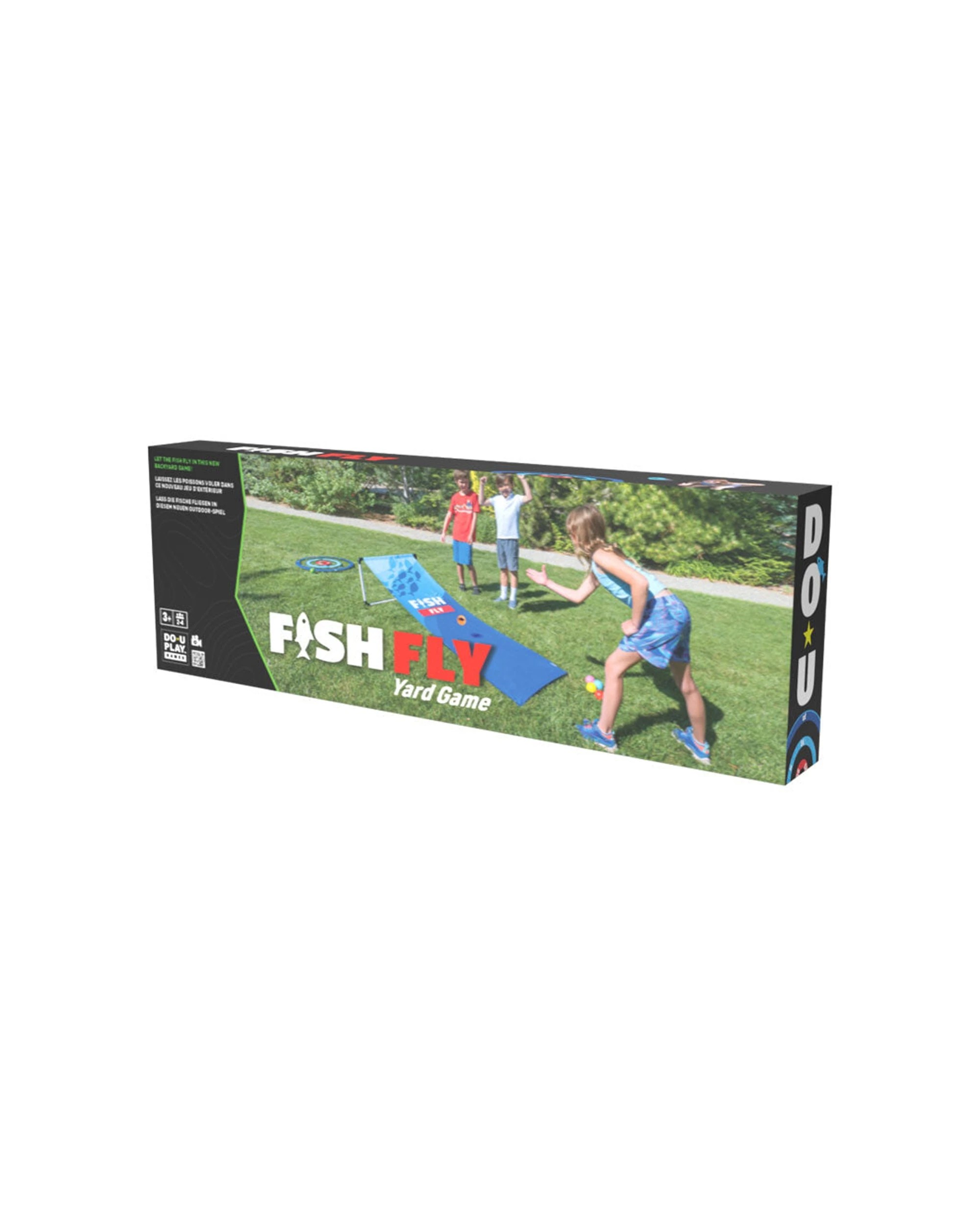 2 Do U Play Kids FISH FLY Yard Game Backyard Skill Game Kids Outdoor Toy Fun Activity - Blue, 2 of 9
