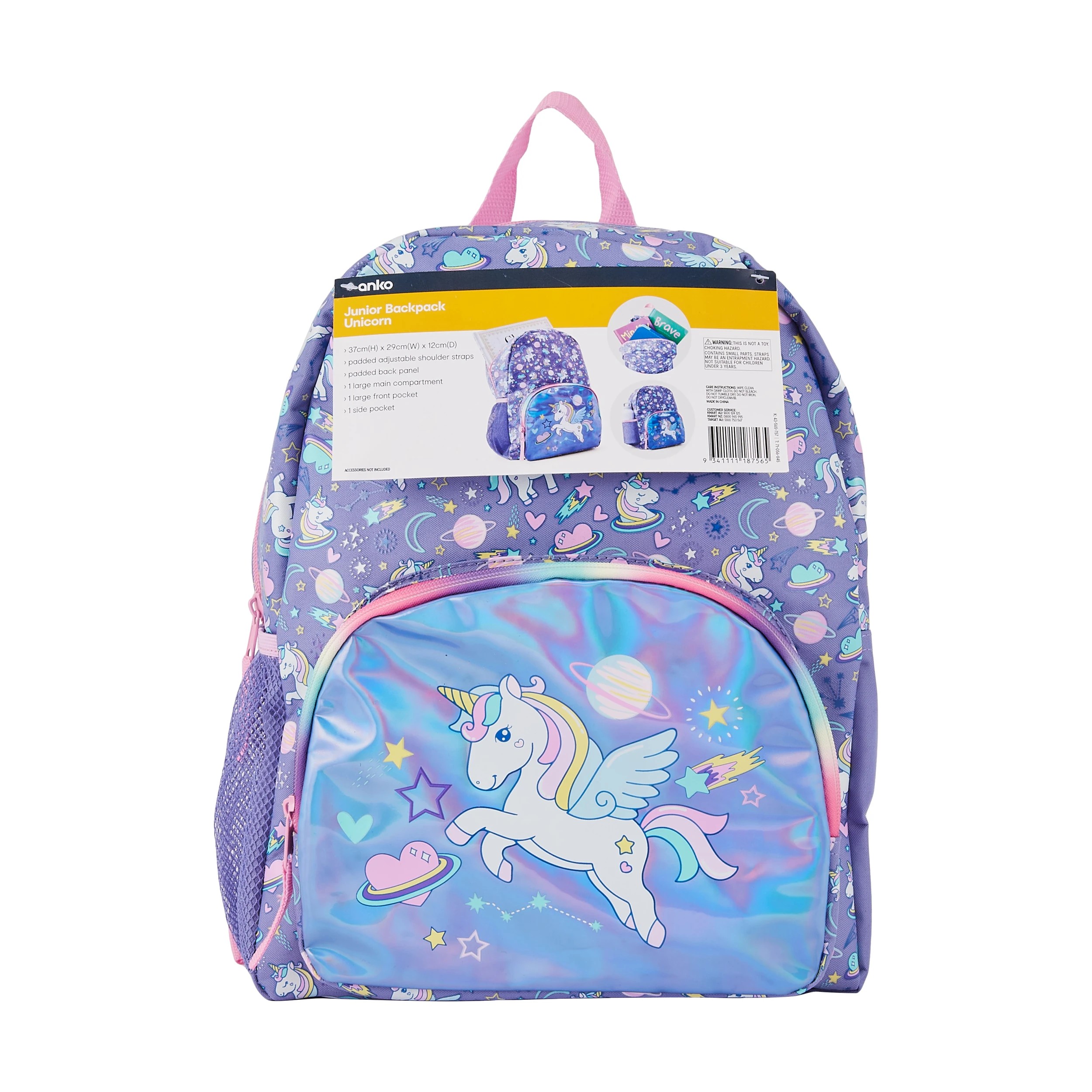 9 Junior Backpack - Unicorn, 9 of 9