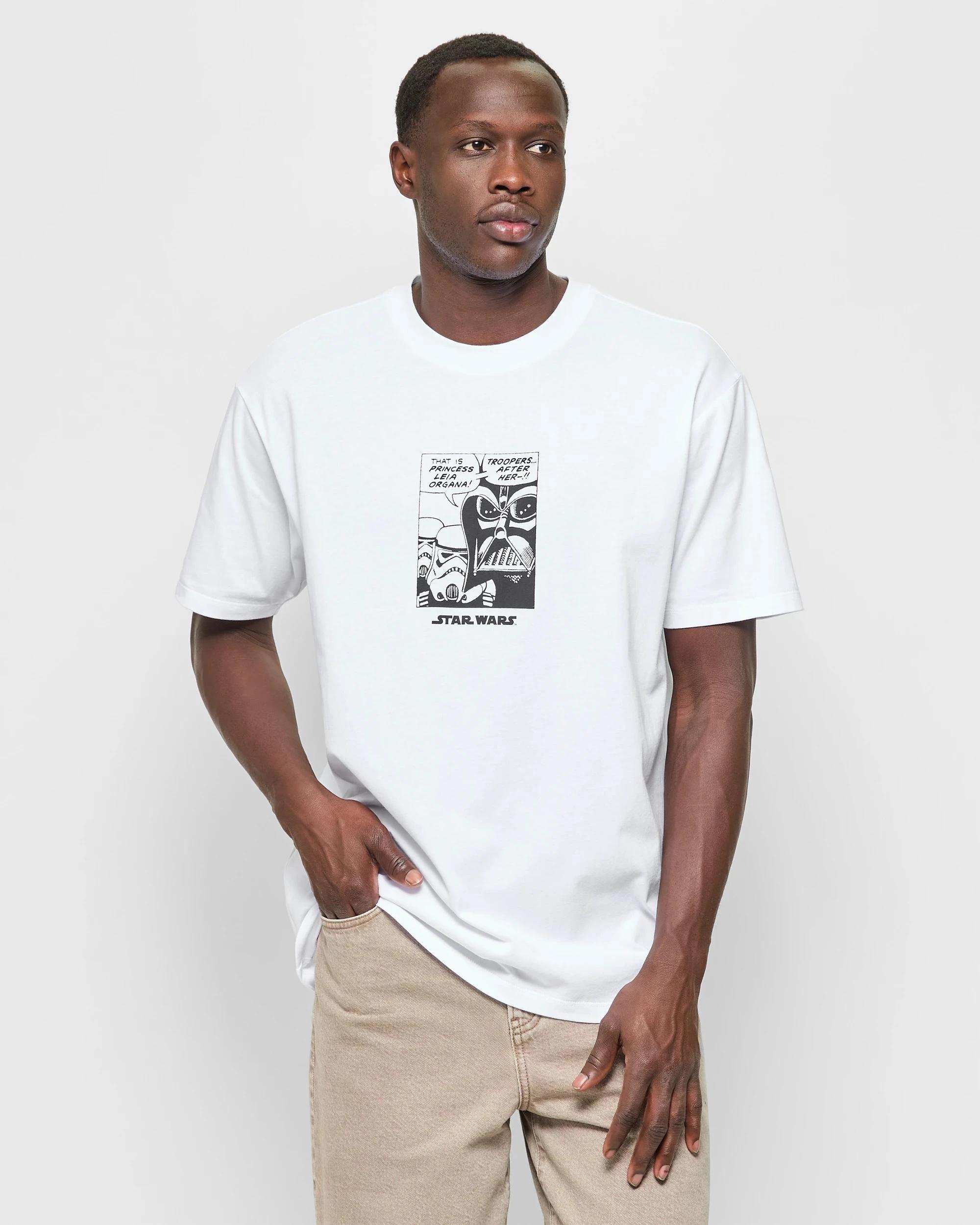 1 Licensed Australian Cotton Star Wars Comic T-Shirt WHITE, 1 of 6