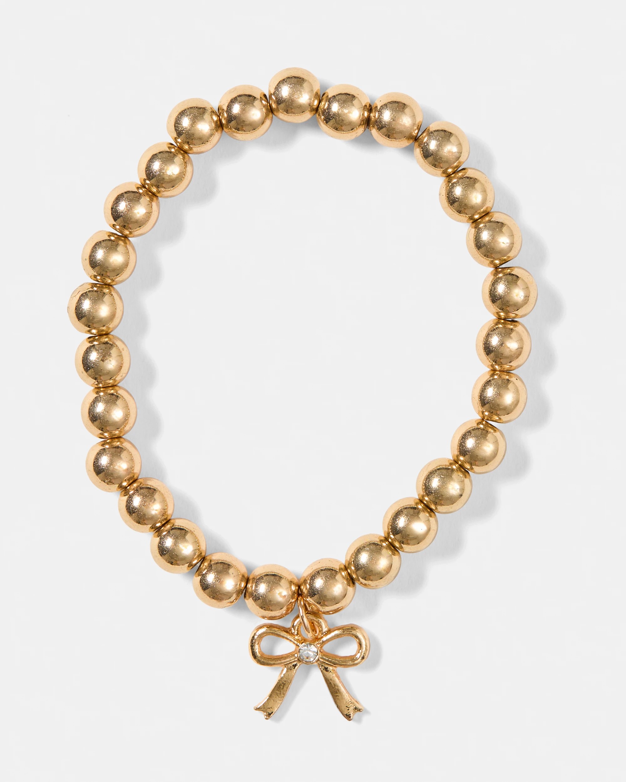 3 3 Pack Charm Bracelets - Pink, White and Gold Tone, 3 of 5