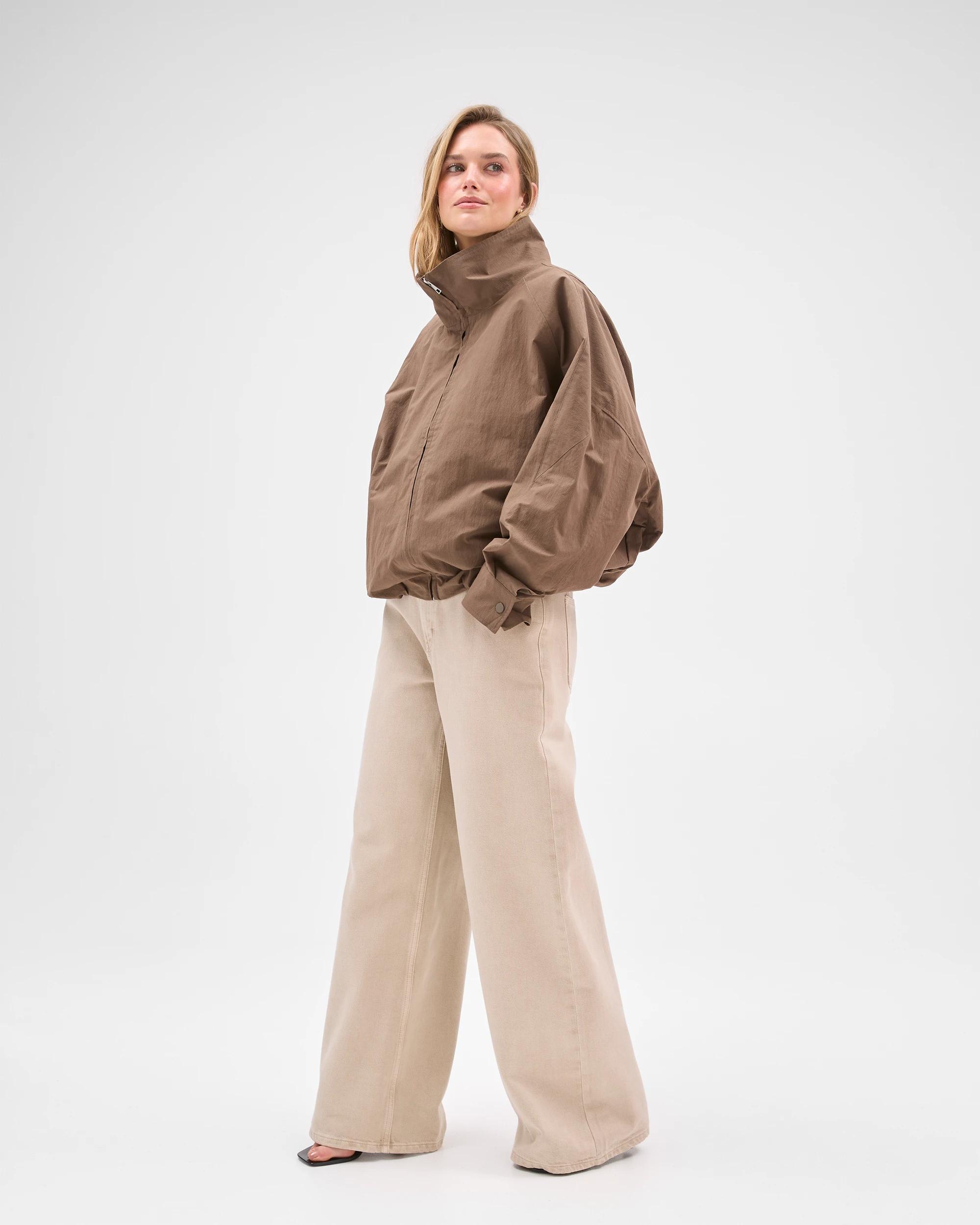 2 Lily Loves Australian Cotton Blend Parker Jacket DARK KHAKI, 2 of 7
