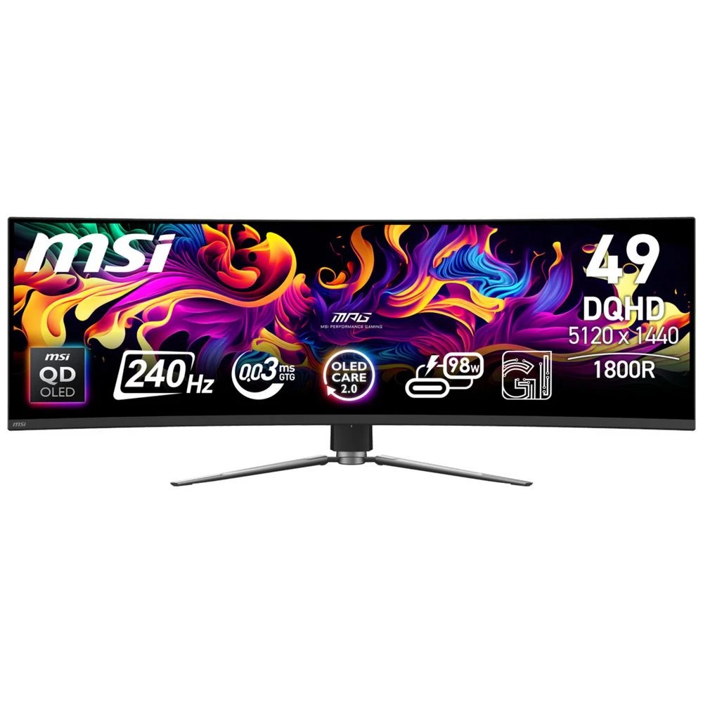 1 MSI MPG 49" DQHD 240Hz OLED Ultrawide Monitor 491CQPX, 1 of 8