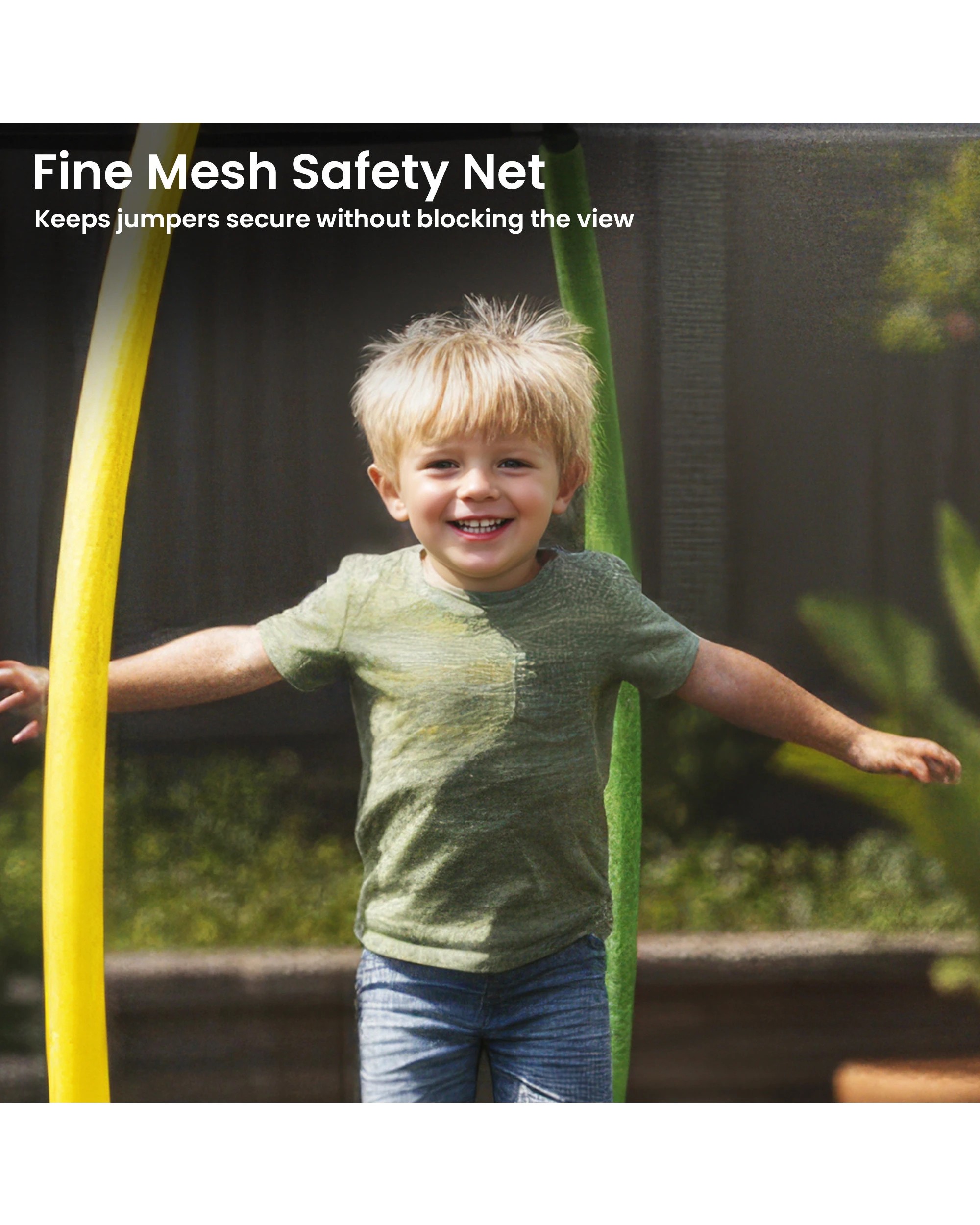 3 Kahuna 14 ft Springless Trampoline with Basketball Set, 3 of 10