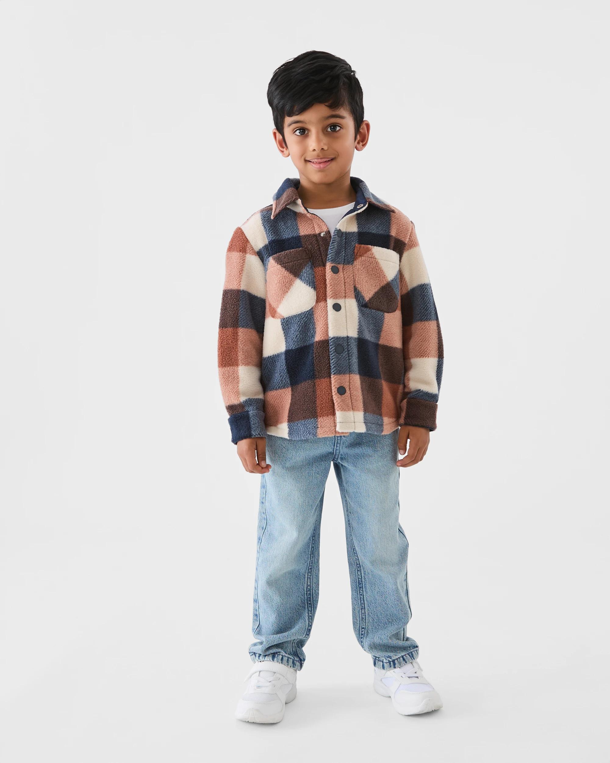 5 Cosy Shacket Blu Check, 5 of 7