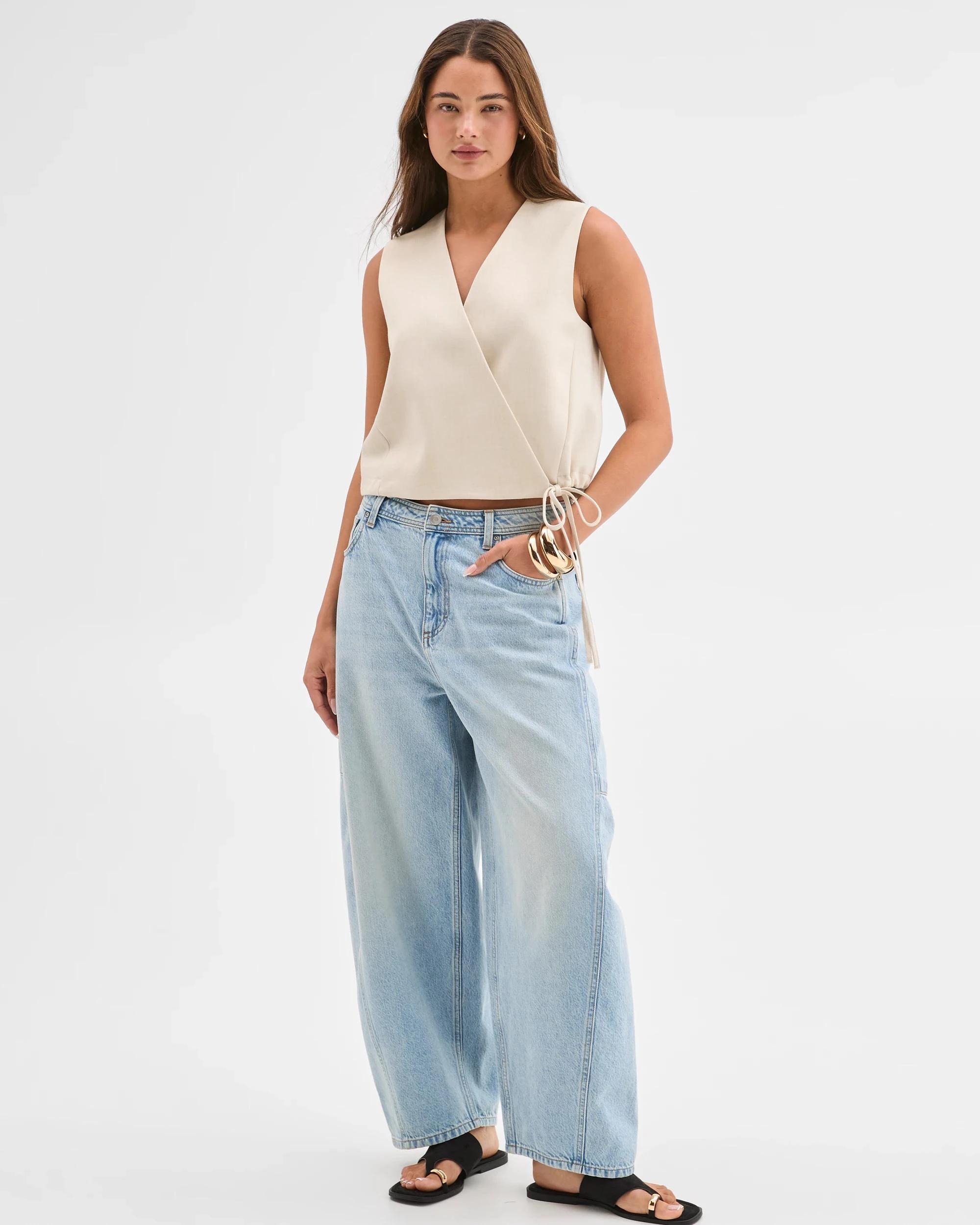 2 Lily Loves Wrap Tie Vest TOFU, 2 of 6