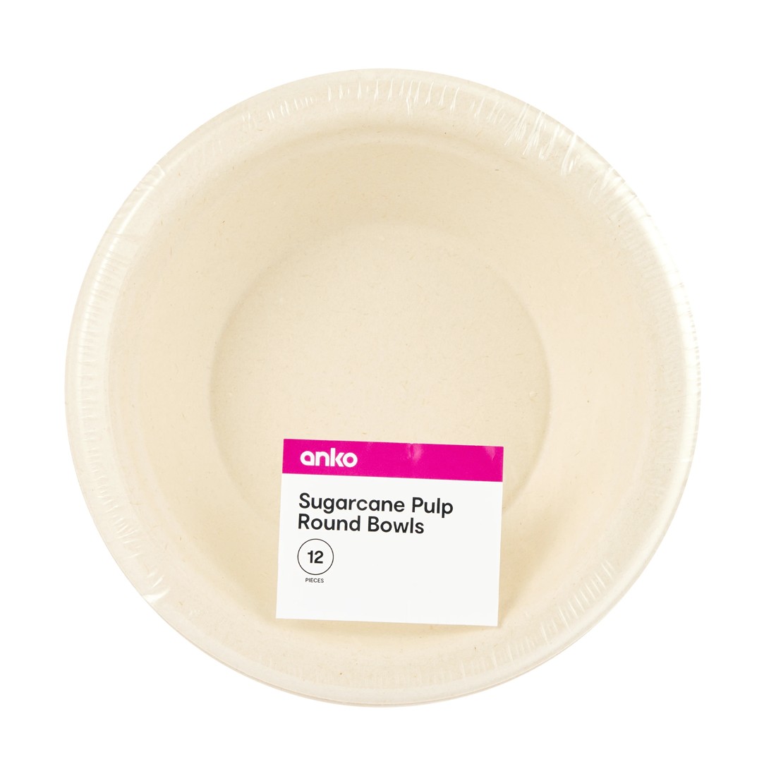 5 12 Piece Sugarcane Pulp Round Bowls, 5 of 5