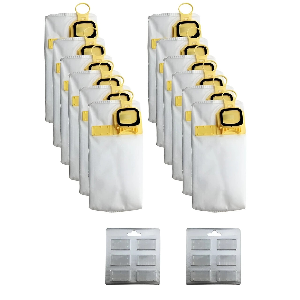 1 Hygieia 12 Vacuum Bags For Vorwerk Kobold - Yellow, 1 of 3
