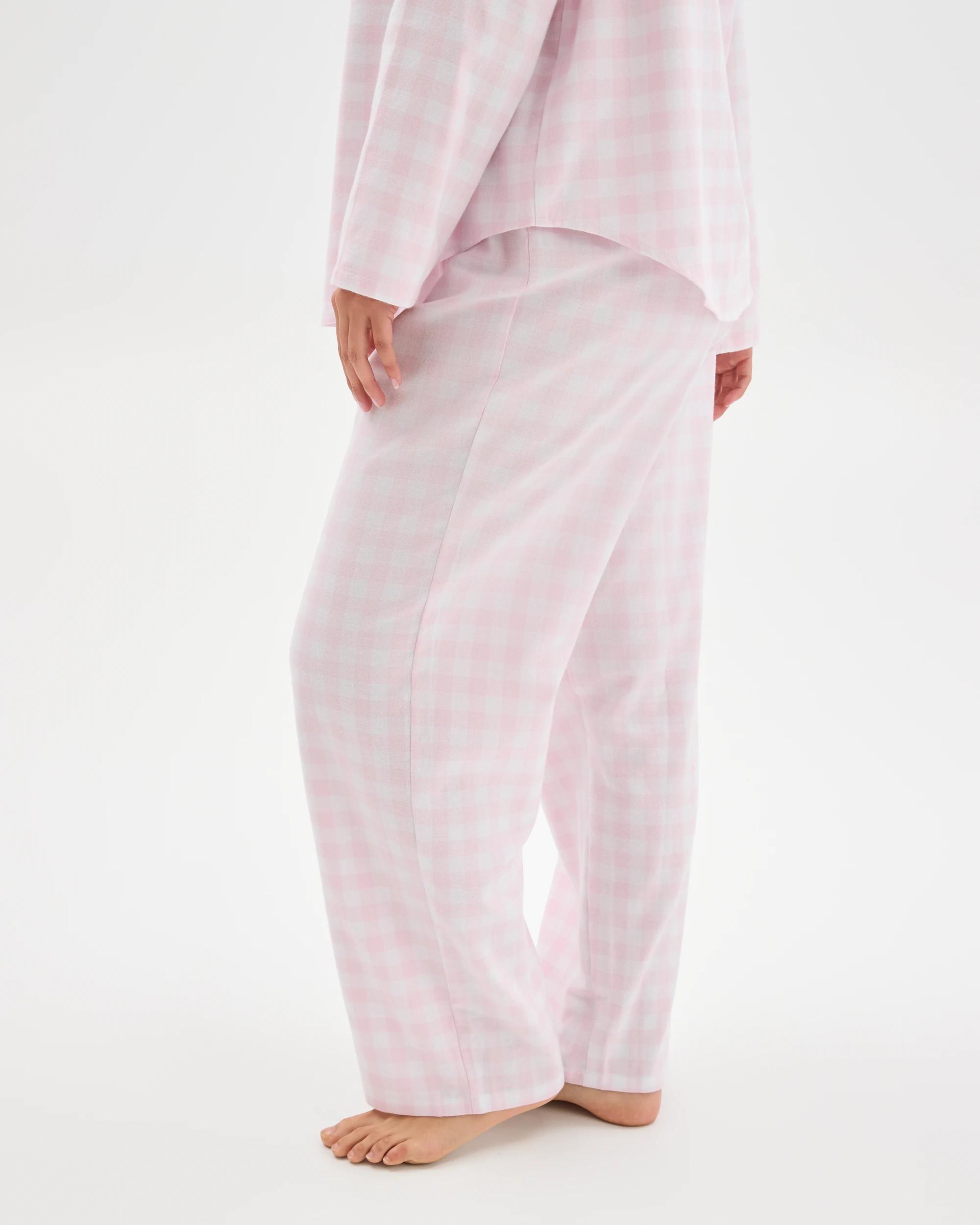 5 Target Woman Australian Cotton Flannelette Pyjama Set GINGHAM PINK, 5 of 6