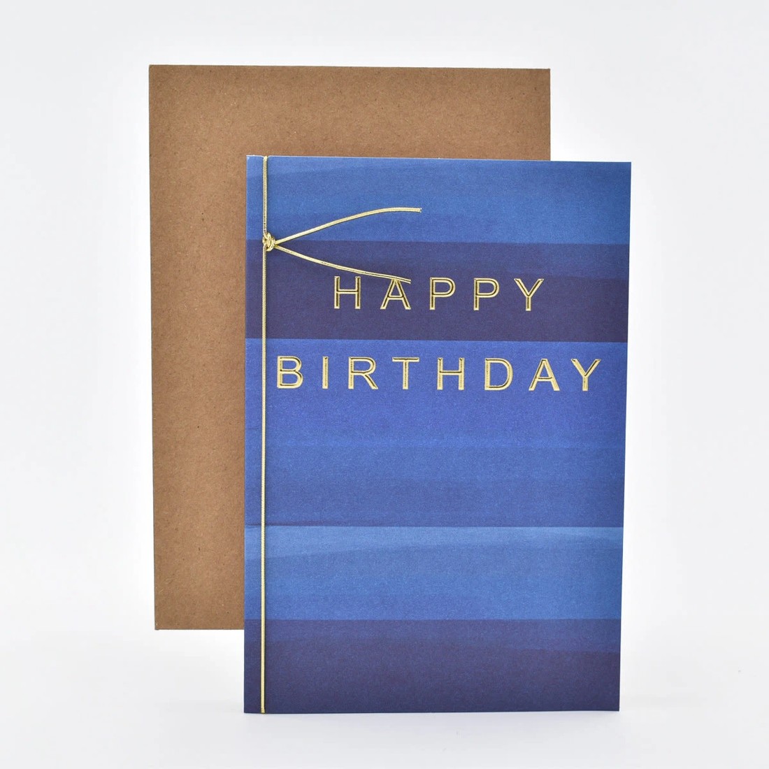 2 Hallmark Birthday Card - Blue Stripes, 2 of 3