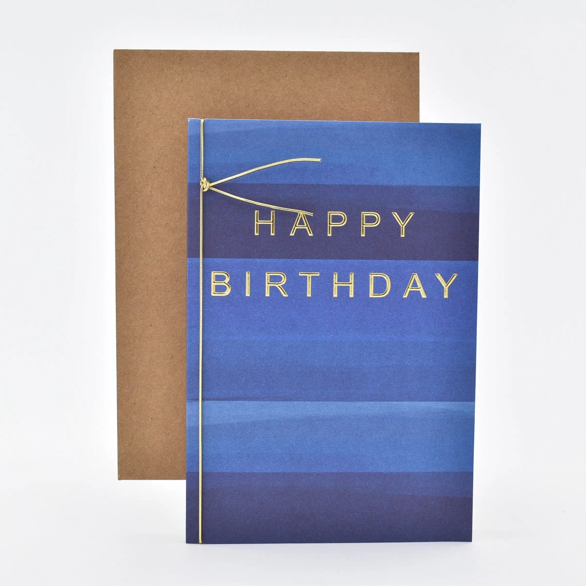 2 Hallmark Birthday Card - Blue Stripes, 2 of 3