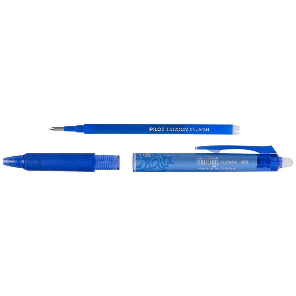 4 PILOT FriXion Clicker Erasable Gel Pen 0.5mm Blue 4Pk, 4 of 9