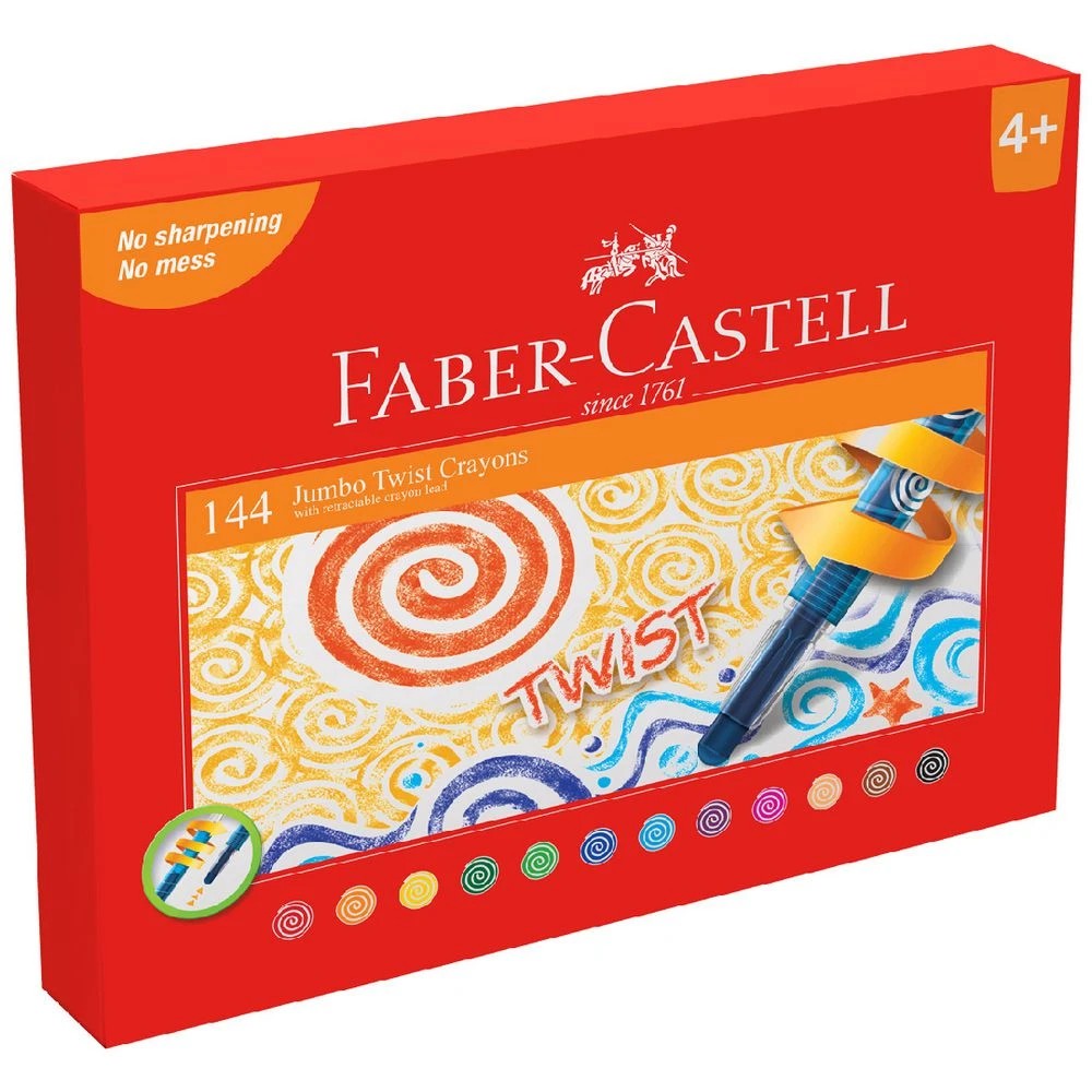 1 Faber-Castell Jumbo Twistable Crayons 144 Pack, 1 of 2