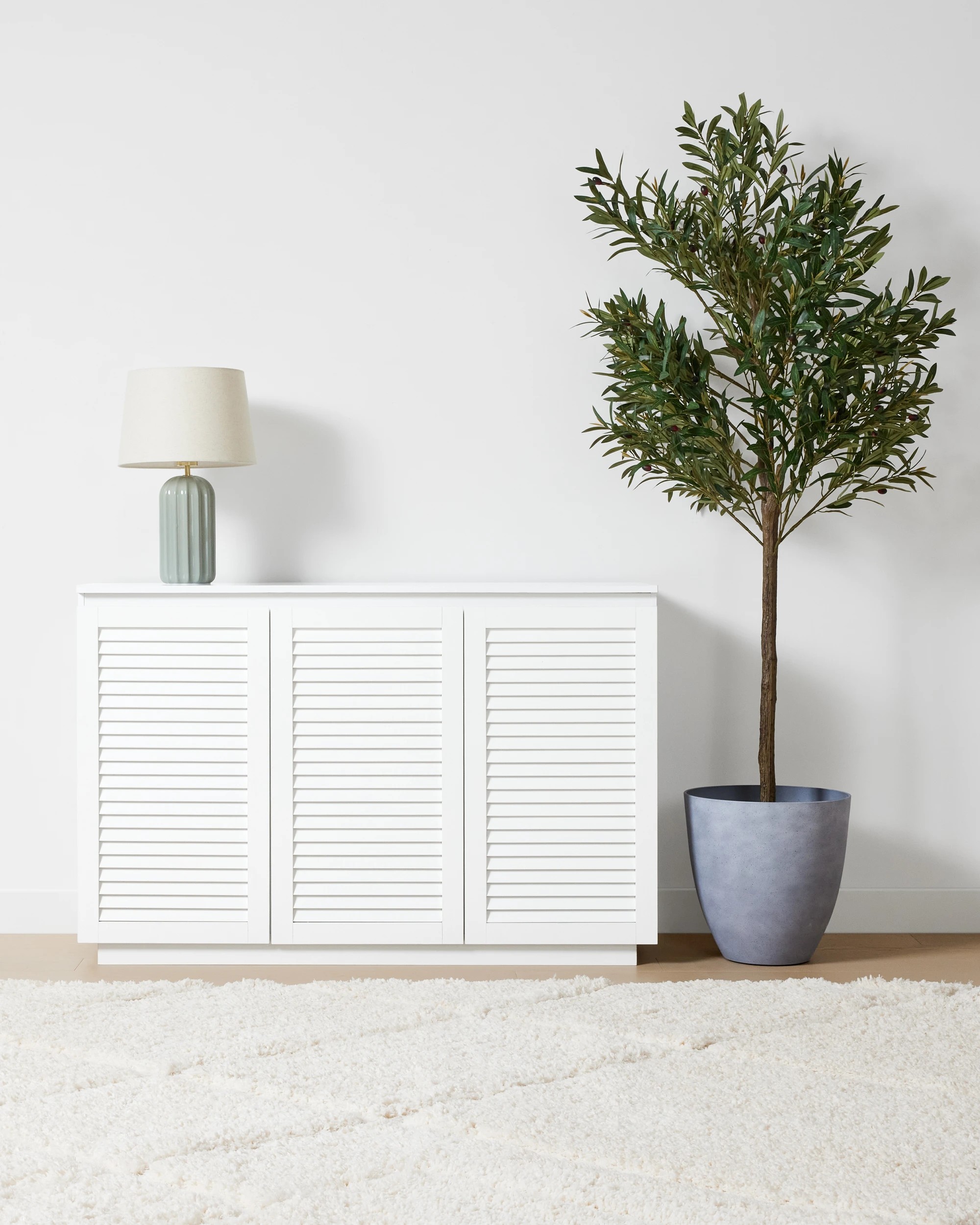 1 Charlie 3 Door Sideboard - White, 1 of 9