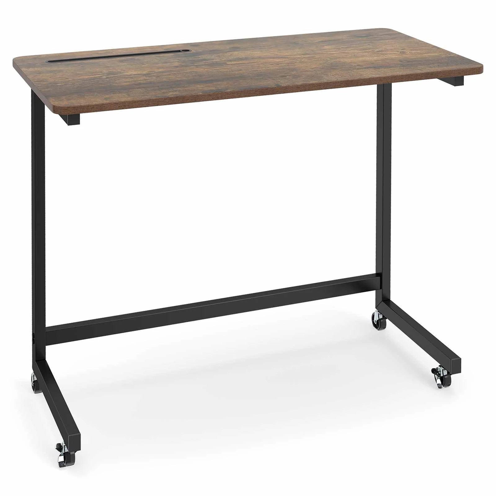 1 Costway C-shaped End Table Mobile Bedside Table Space-saving 80cm, 1 of 4