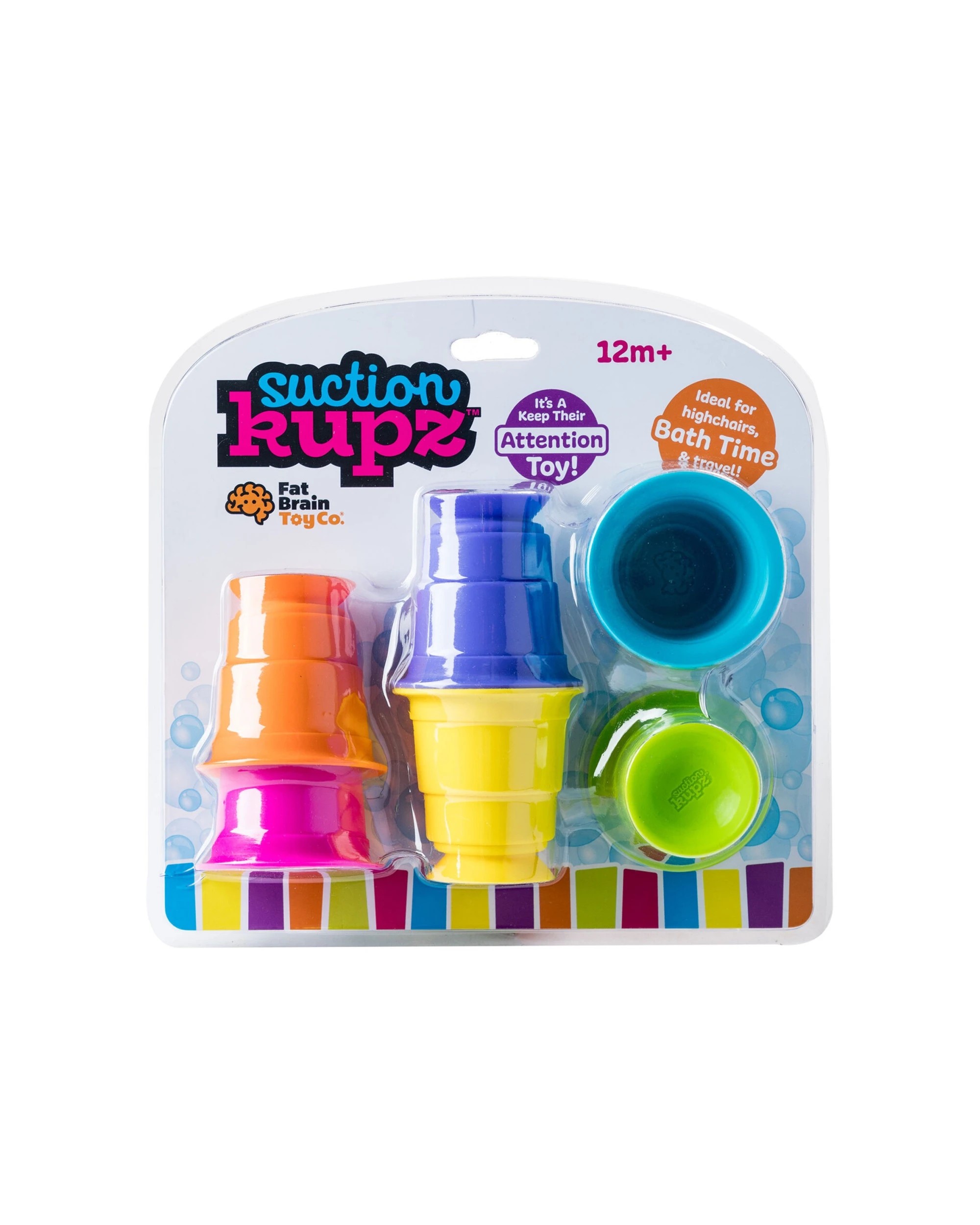 3 Fat Brain Toy Co Suction Kupz Set Of 6 Silicone Cups For Sensory Play - Multi, 3 of 8