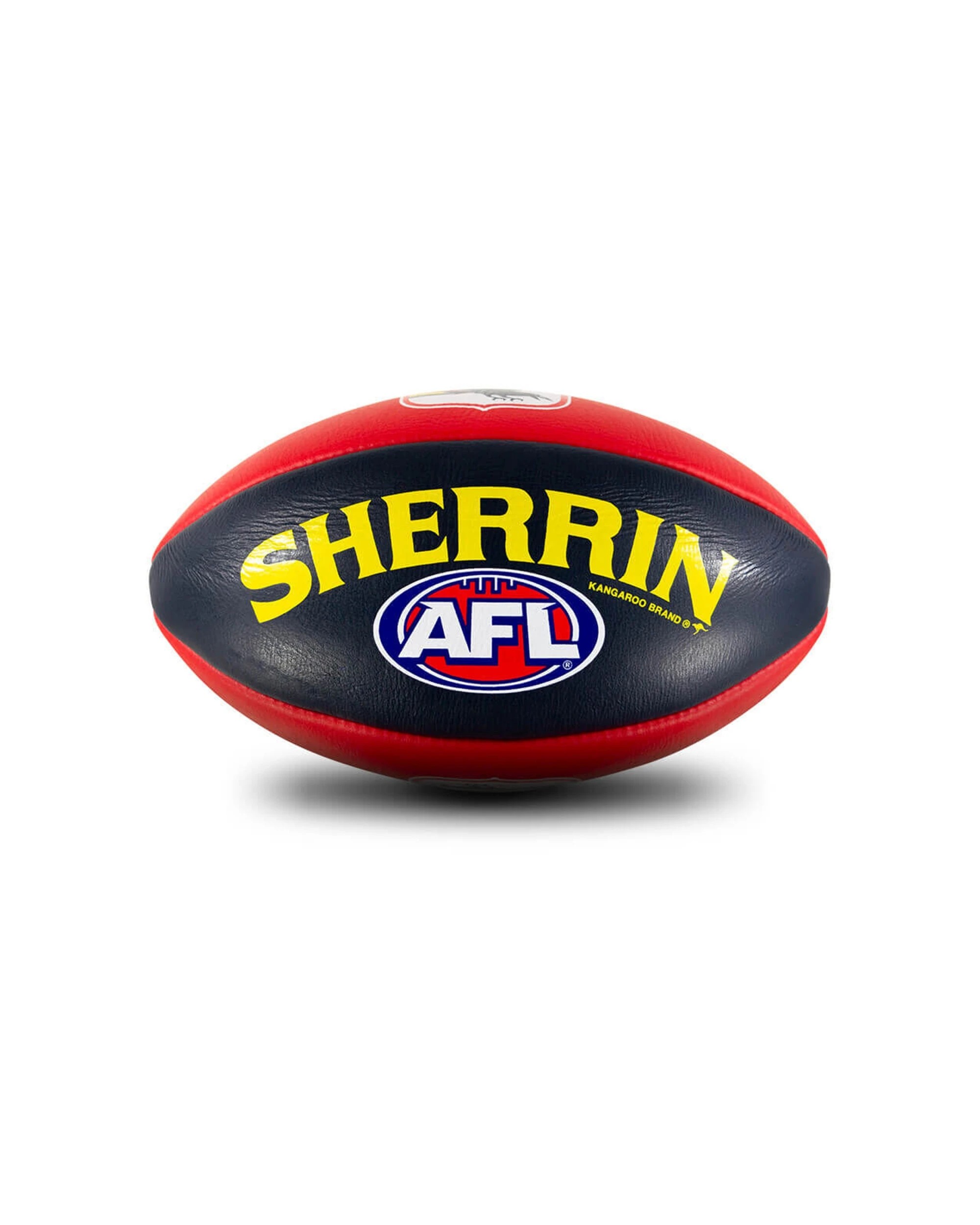 3 Sherrin AFL Team Leather Football 2 Pack Adelaide Crows Size 5 Full Grain - Multi, 3 of 5