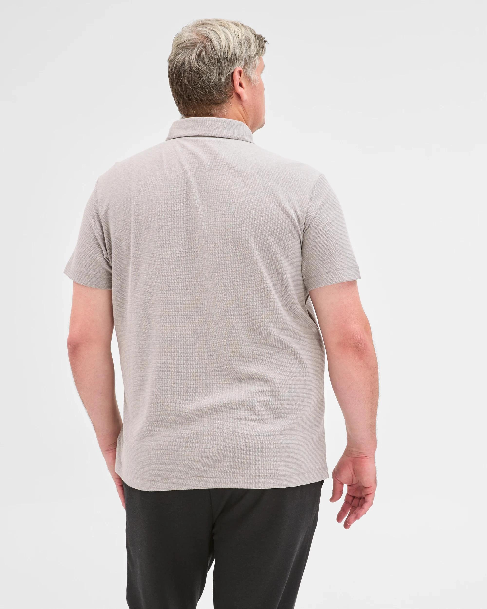 5 Target Plus Size Australian Cotton Blend Textured Polo Top GREY, 5 of 5