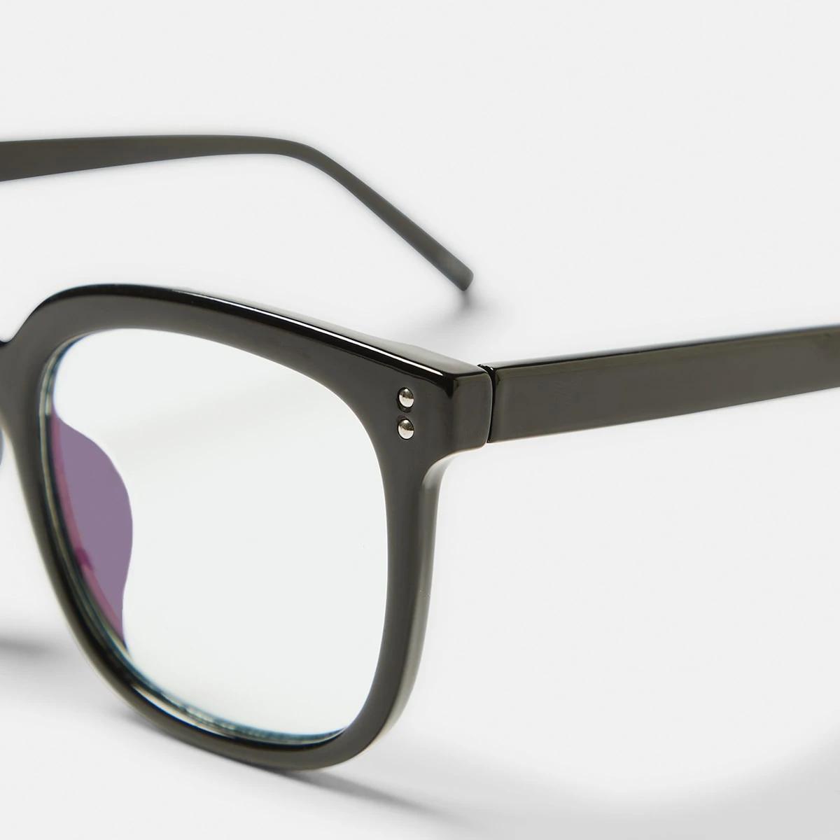 3 Black Frame Blue Lens Glasses Clear, 3 of 6
