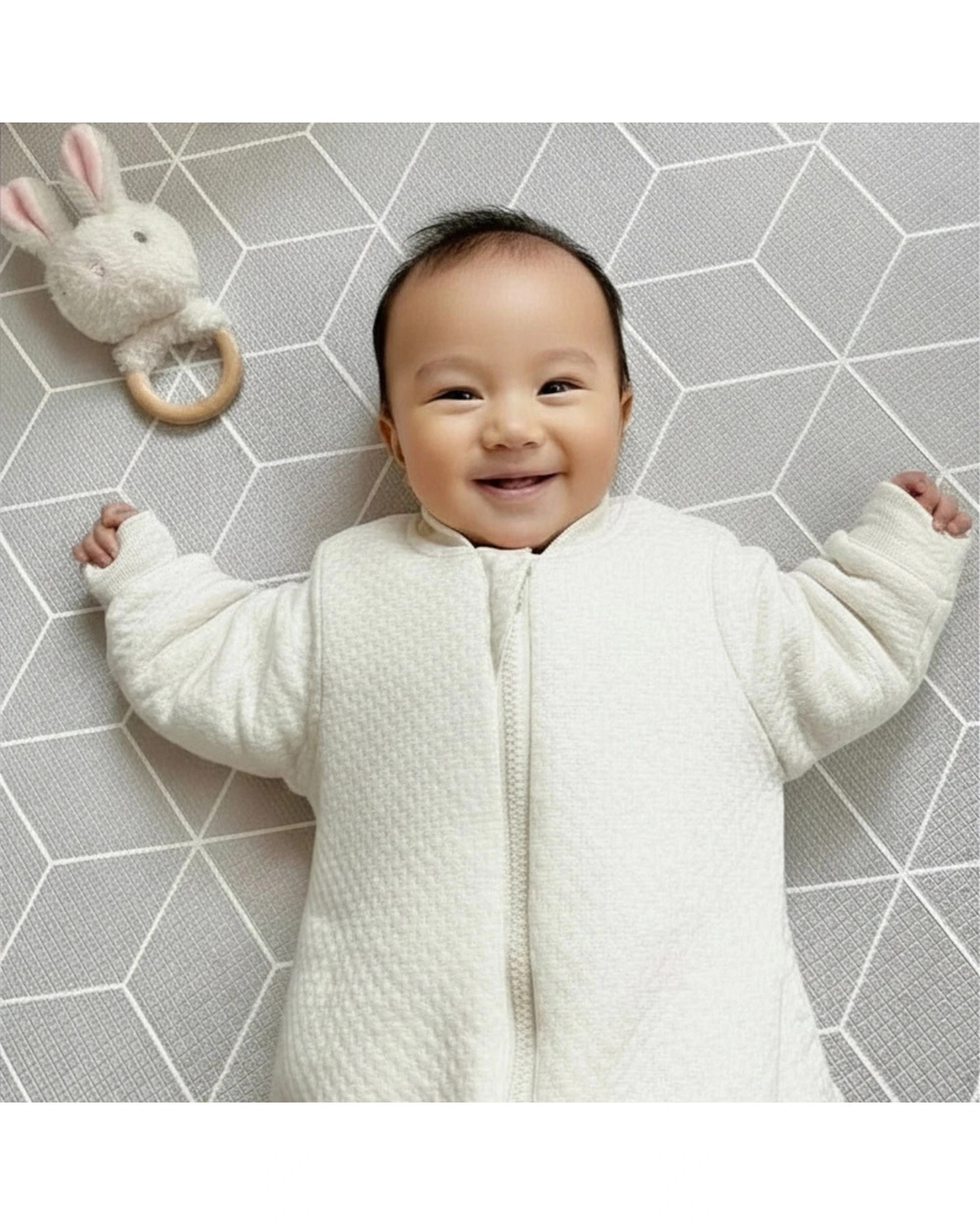 8 Babystudio Warmie Sleeves And Legs Cotton 3.0 Tog Medium Oatmeal - Beige, 8 of 8
