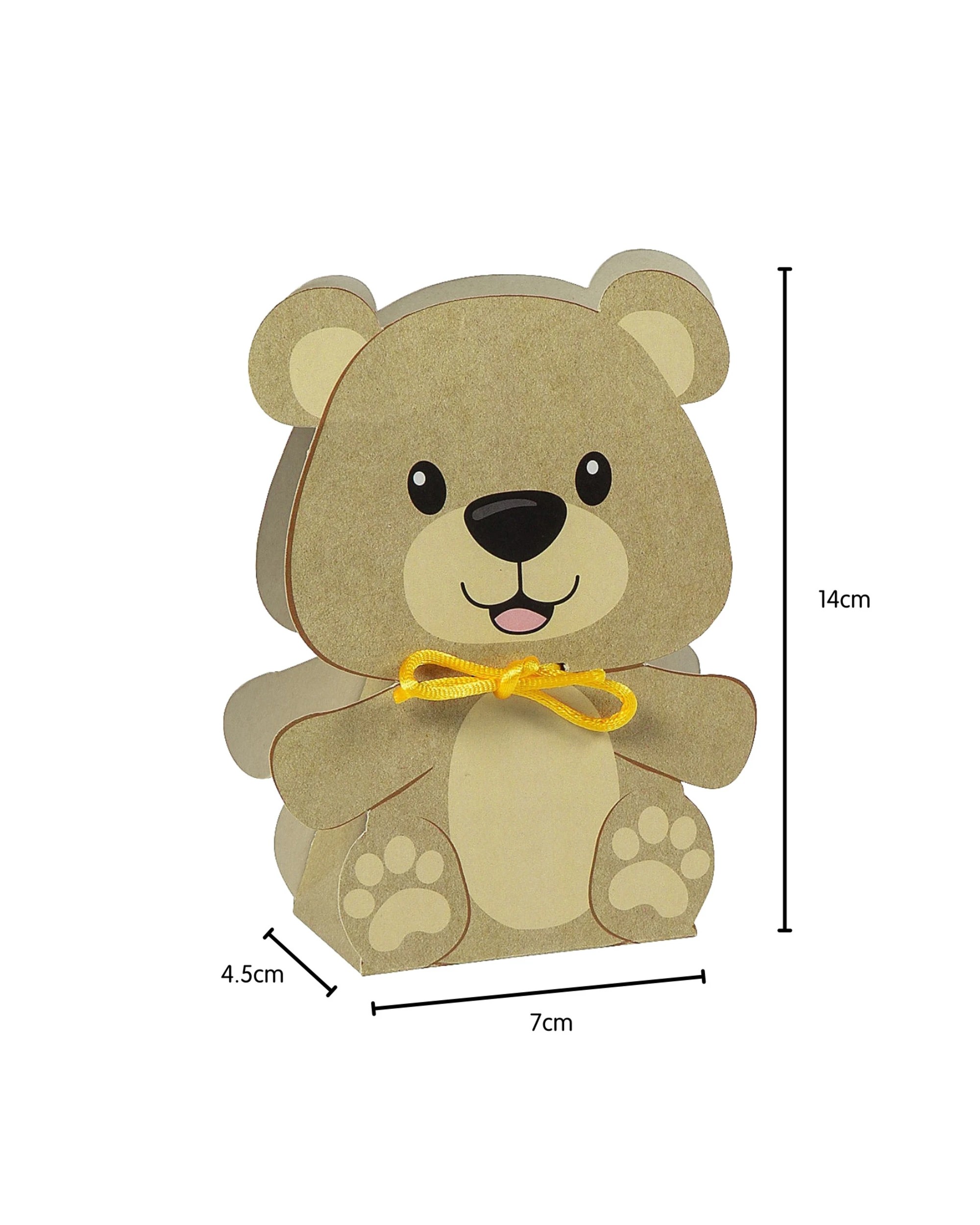 3 Partyrama Teddy Bear Lolly/Treat Boxes Pack of 12, 3 of 4