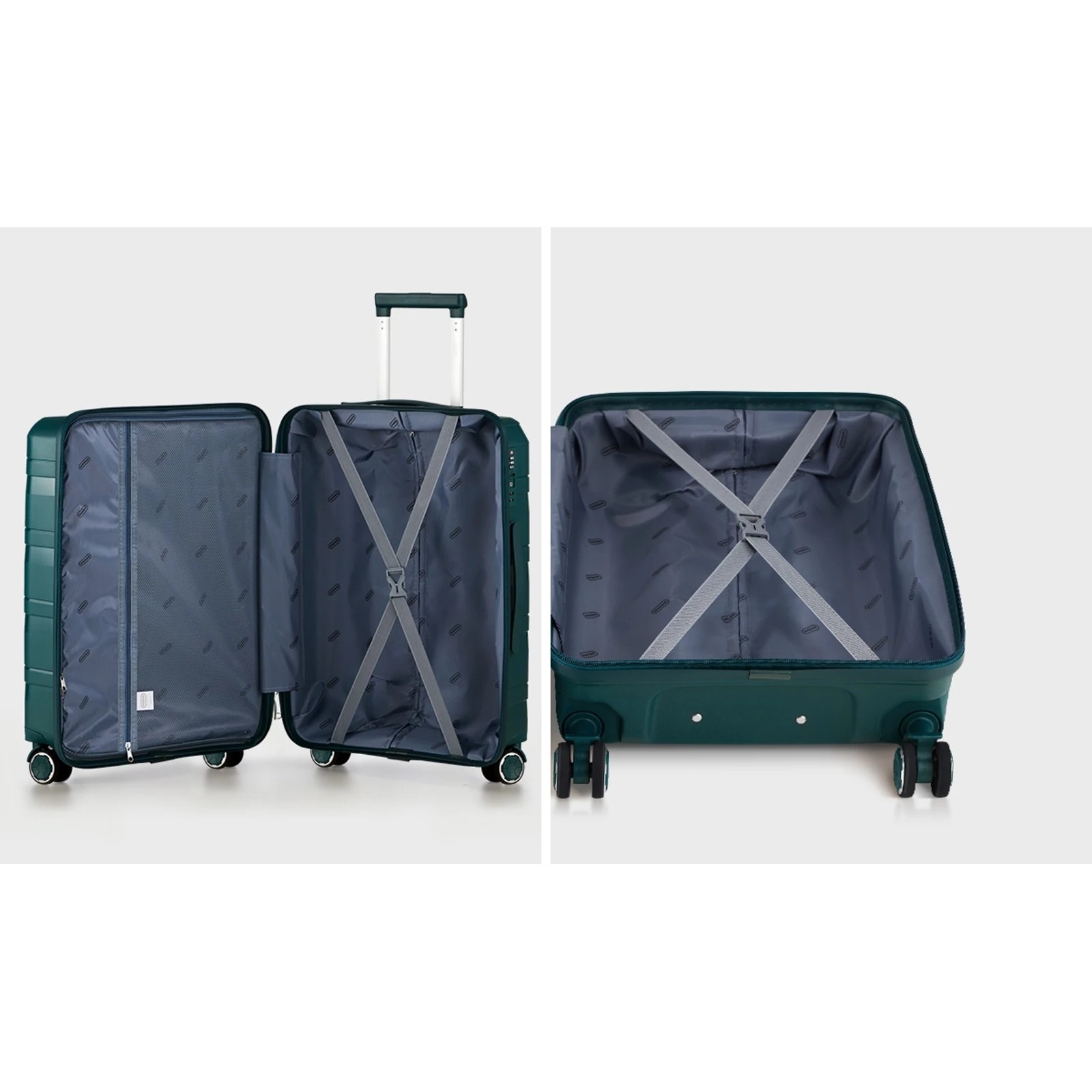 5 Mazam 3PCS Luggage Suitcase Trolley Set Travel TSA Lock PP Case - Green, 5 of 9