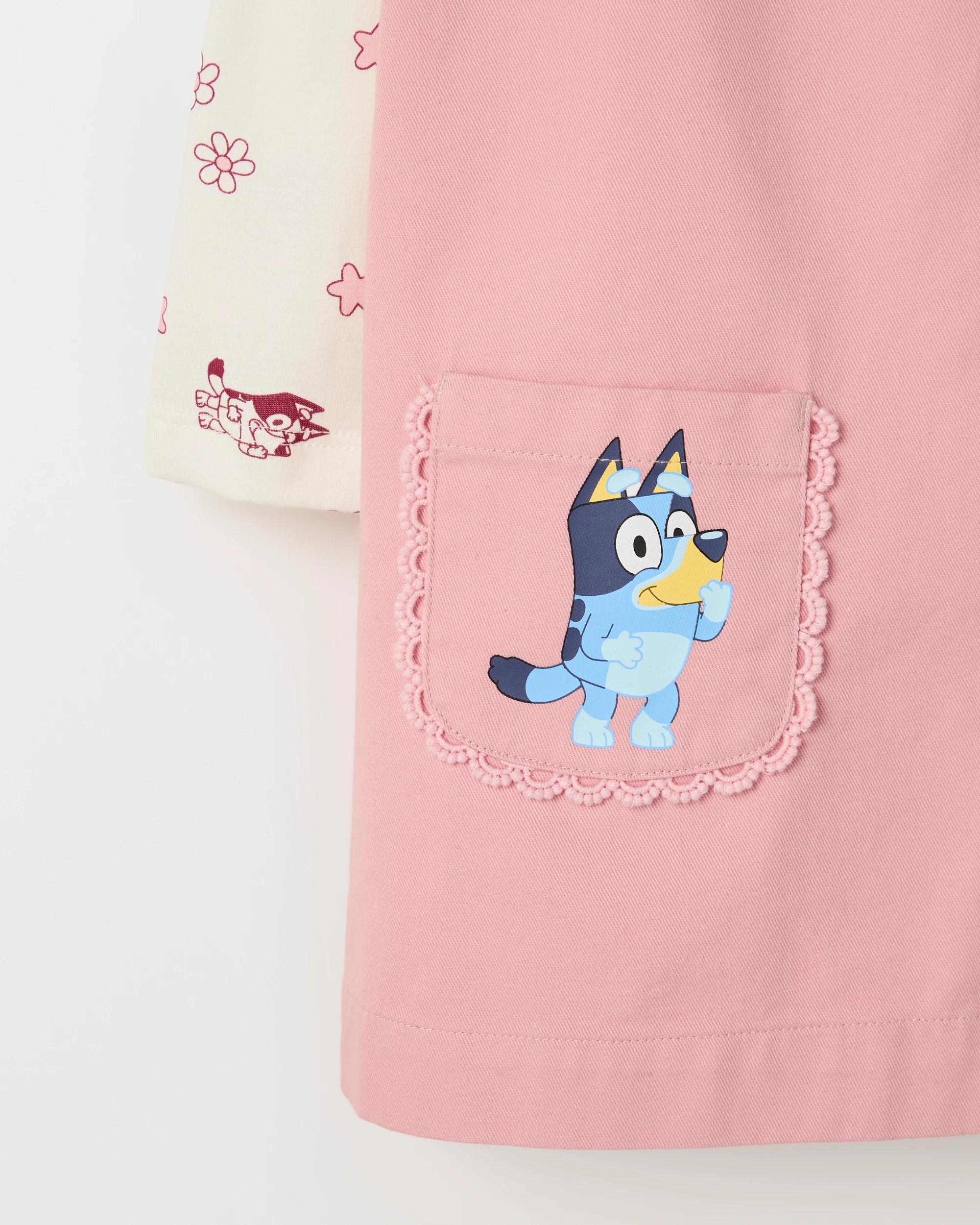 2 Bluey Australian Cotton Dress Set PINK, 2 of 2