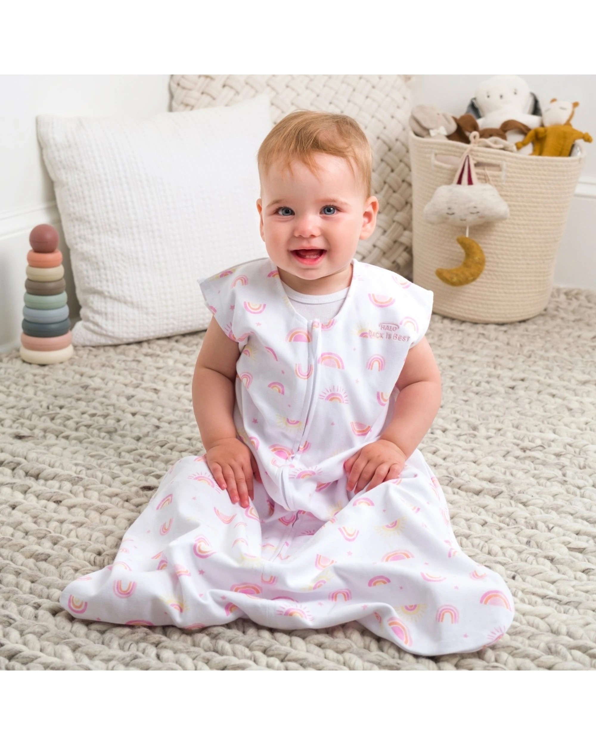 5 Halo Sleepsack Infant Cotton Bedding 0.5 Tog Sleeveless Hip Healthy - Multi, 5 of 6