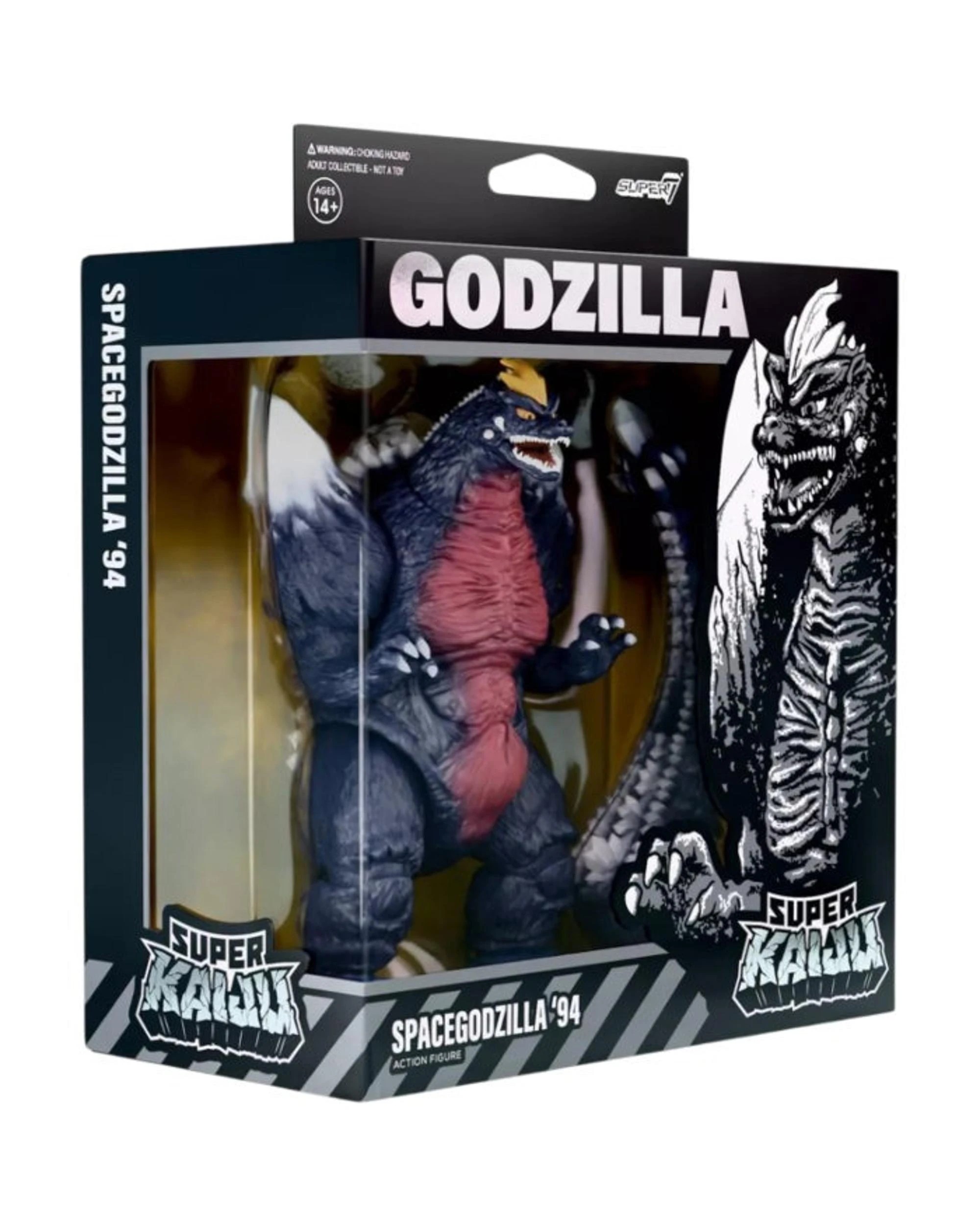 1 Super7 ReAction Toho Godzilla Super Kaiju Spacegodzilla 1994 Deluxe 5.5 inch Action Figure, 1 of 1