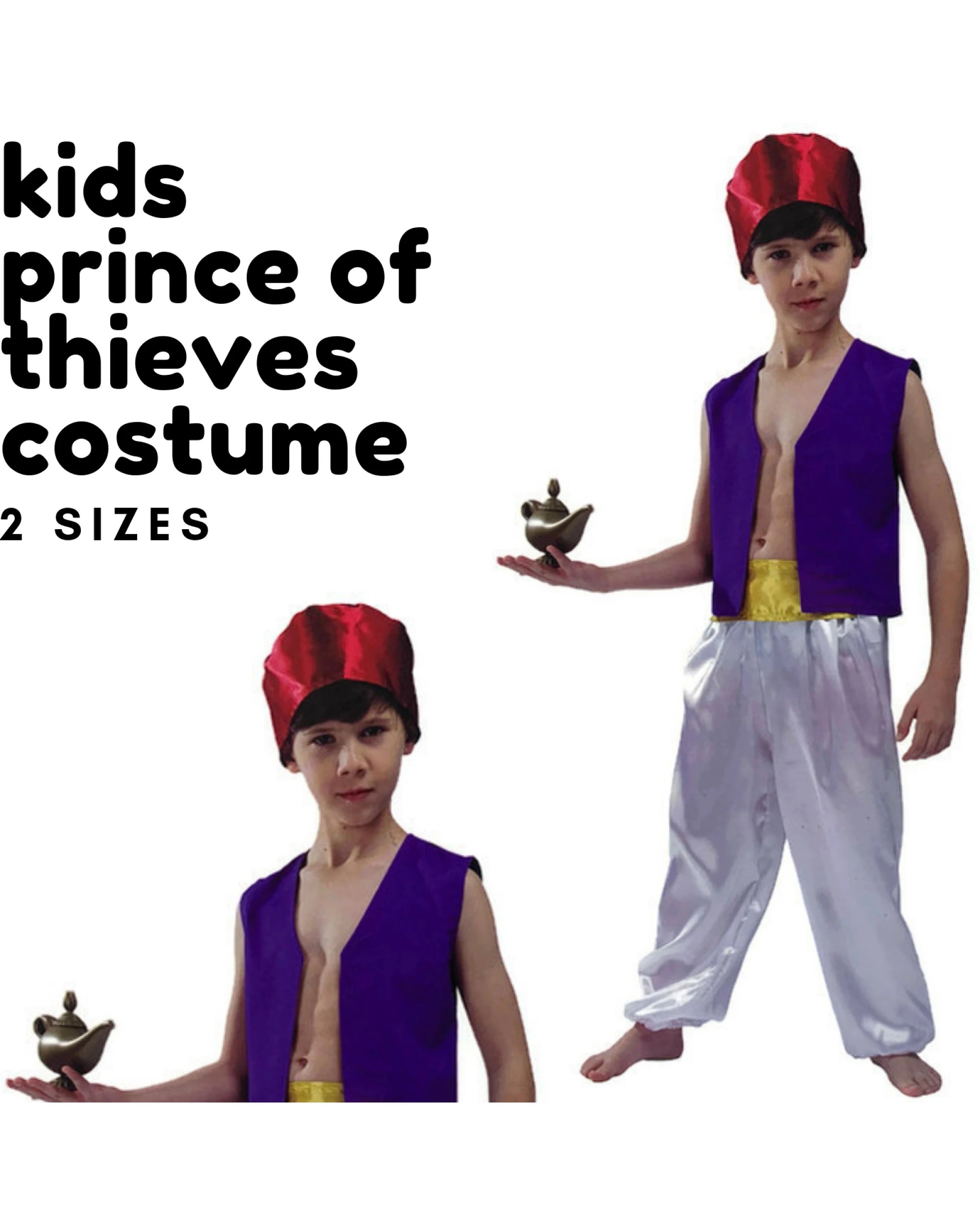 3 BR Costumes Children's Prince of Thieves Costume for Aladdin-themed Party, 3 of 3