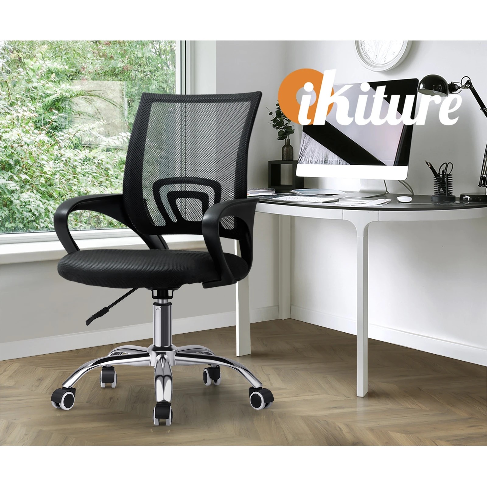 6 Oikiture Mesh Office Chair Backrest
 - Black, 6 of 10