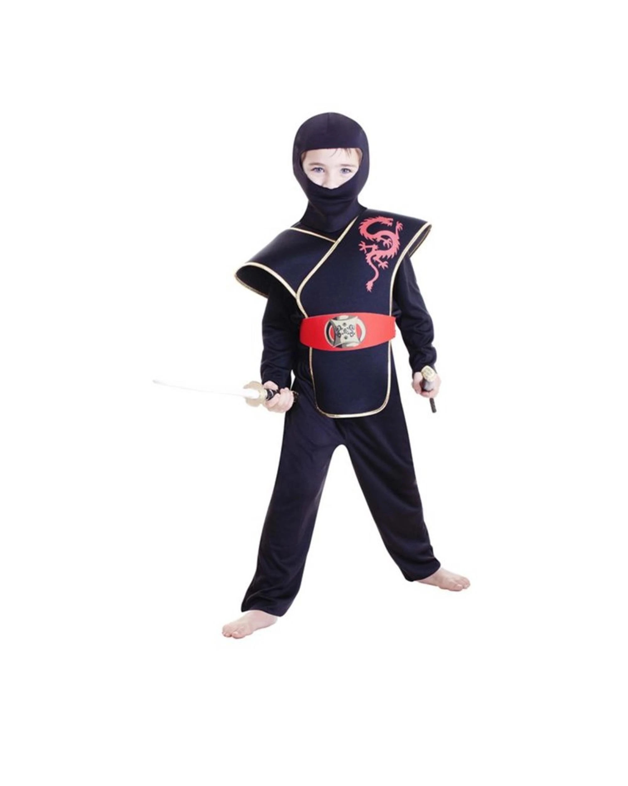 1 Amscan Inc. Ninja Deluxe Child Costume Size 6-8 Years, 1 of 2