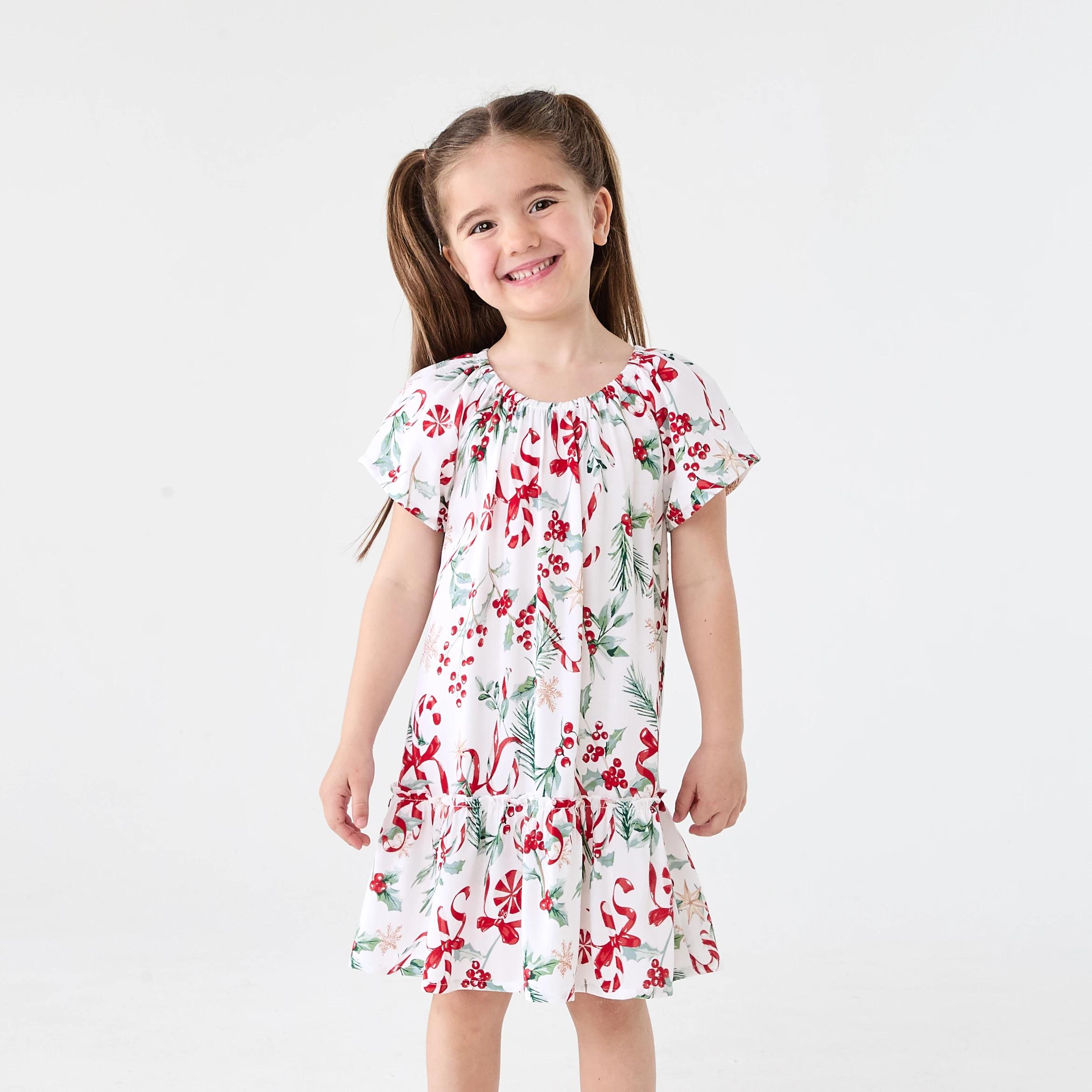 1 Christmas Viscose Dress White Cane, 1 of 8