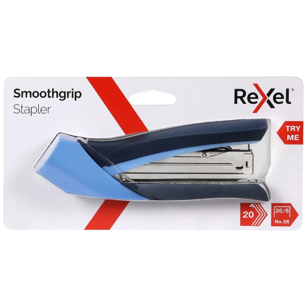 2 Rexel SmoothGrip Stapler Grey and Purple, 2 of 2