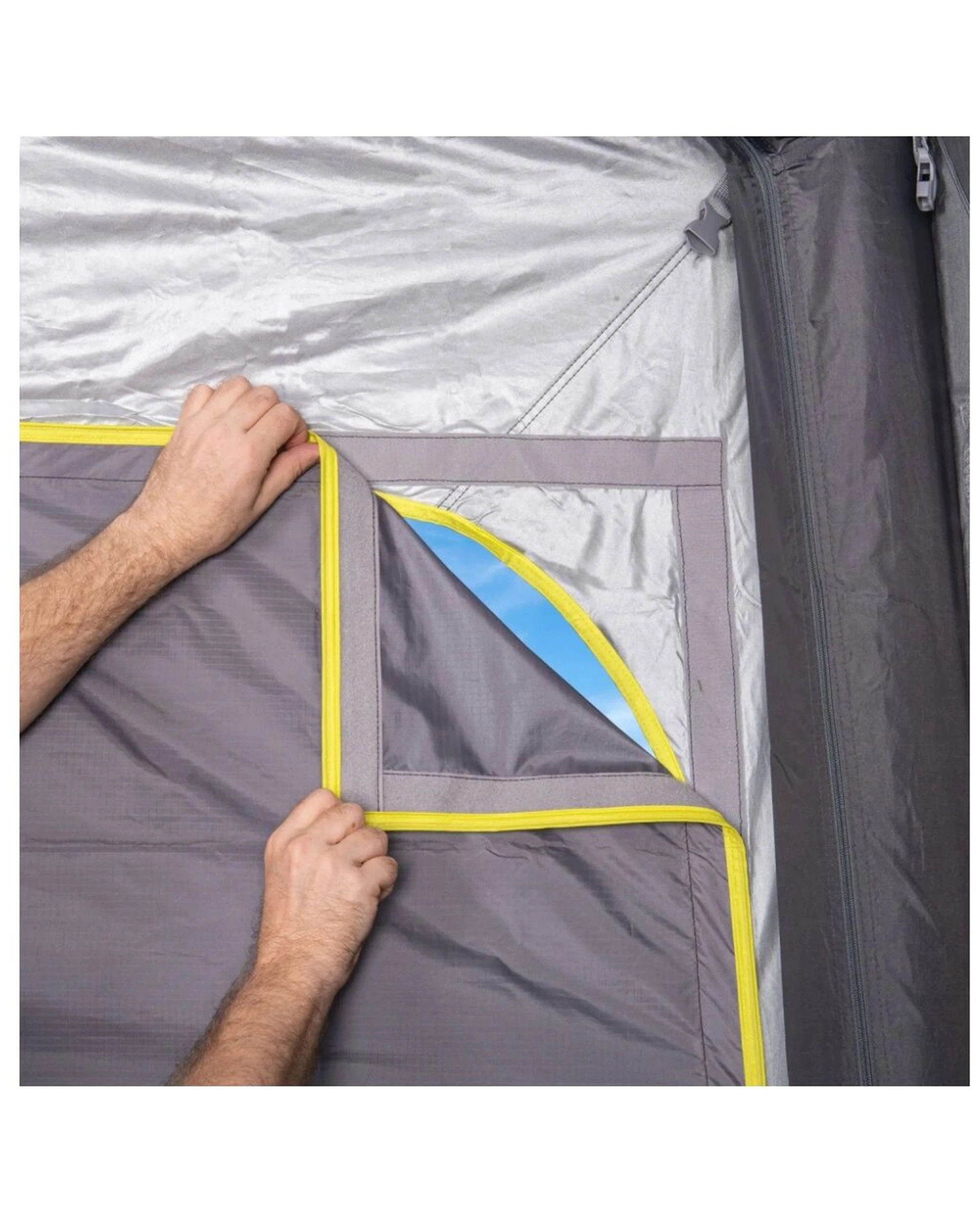 2 Quest Outdoors Air Gazebo 3.0 Solid Wall Kit UV Resistant Waterproof 2 Pack - Grey, 2 of 3