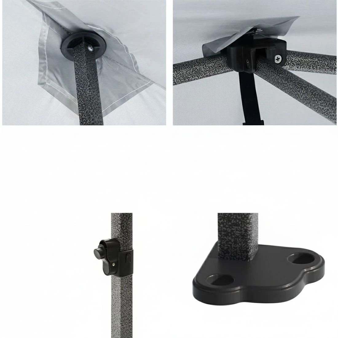 5 Instahut Gazebo Pop Up Marquee 3x3m Folding Tent Wedding Outdoor Camping Canopy Gazebos Shade - White, 5 of 8