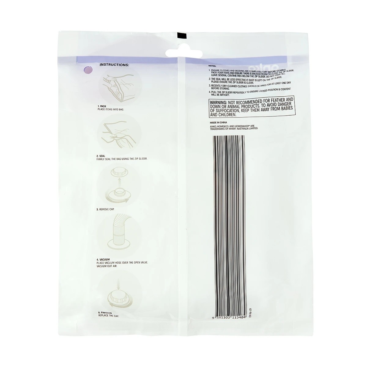 6 Storage Bags - Medium, Set of 2, 6 of 6