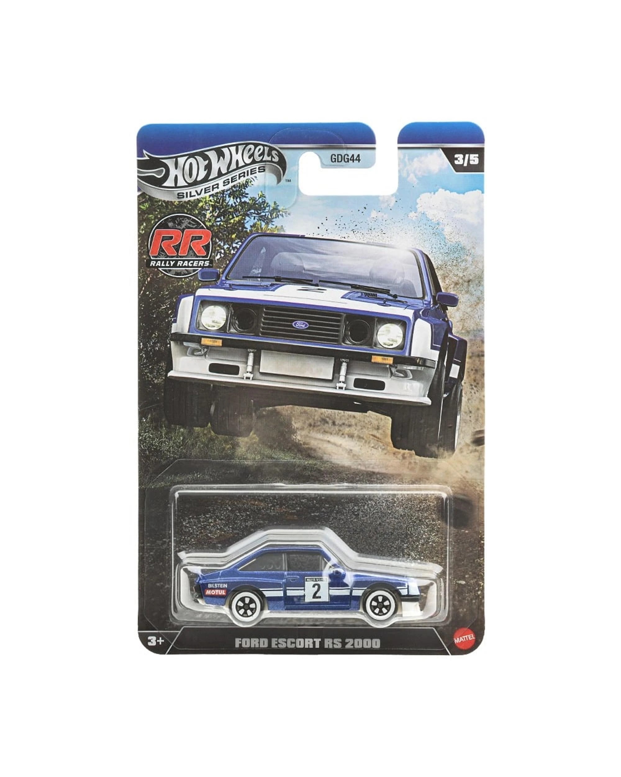 1 Hot Wheels Silver Series Rally Racers Ford Escort RS 2000 Diecast Vehicle, 1 of 3