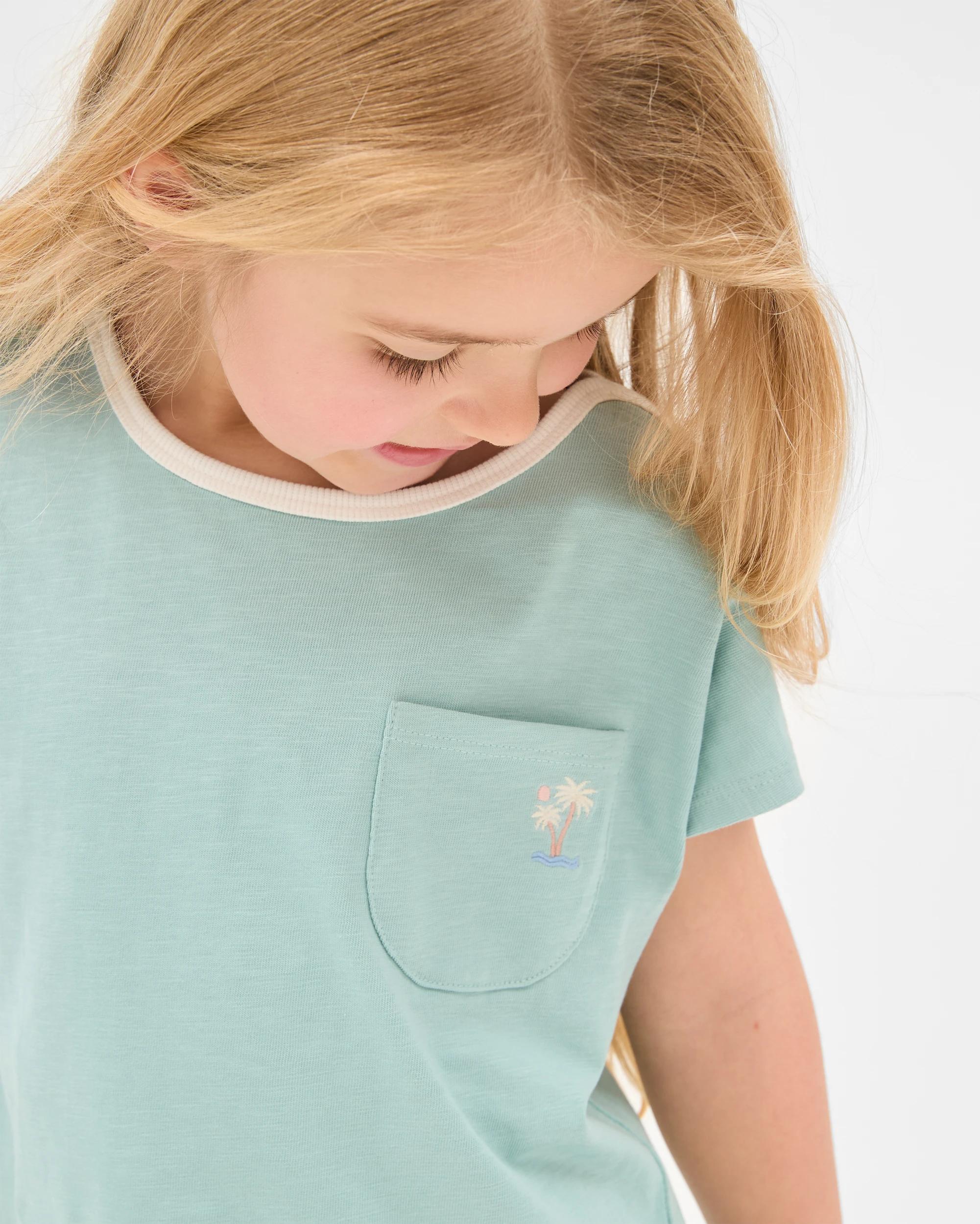 3 Target Australian Cotton Drop Shoulder T-shirt TEAL, 3 of 7