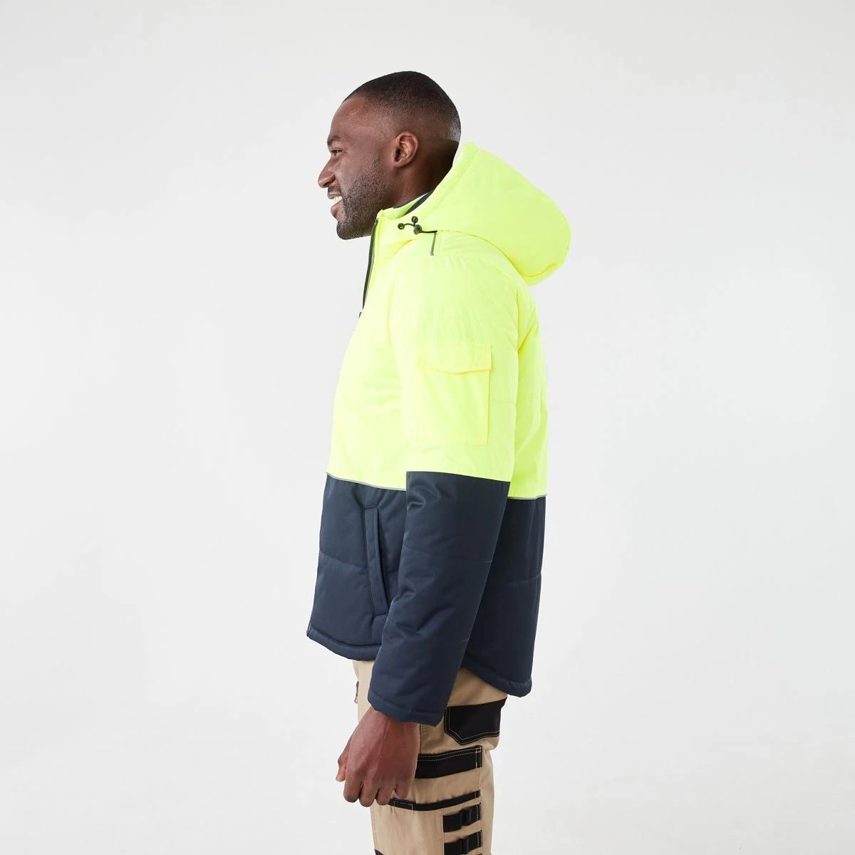 3 Hi-Visibility Puffer Jacket Yellow, 3 of 8