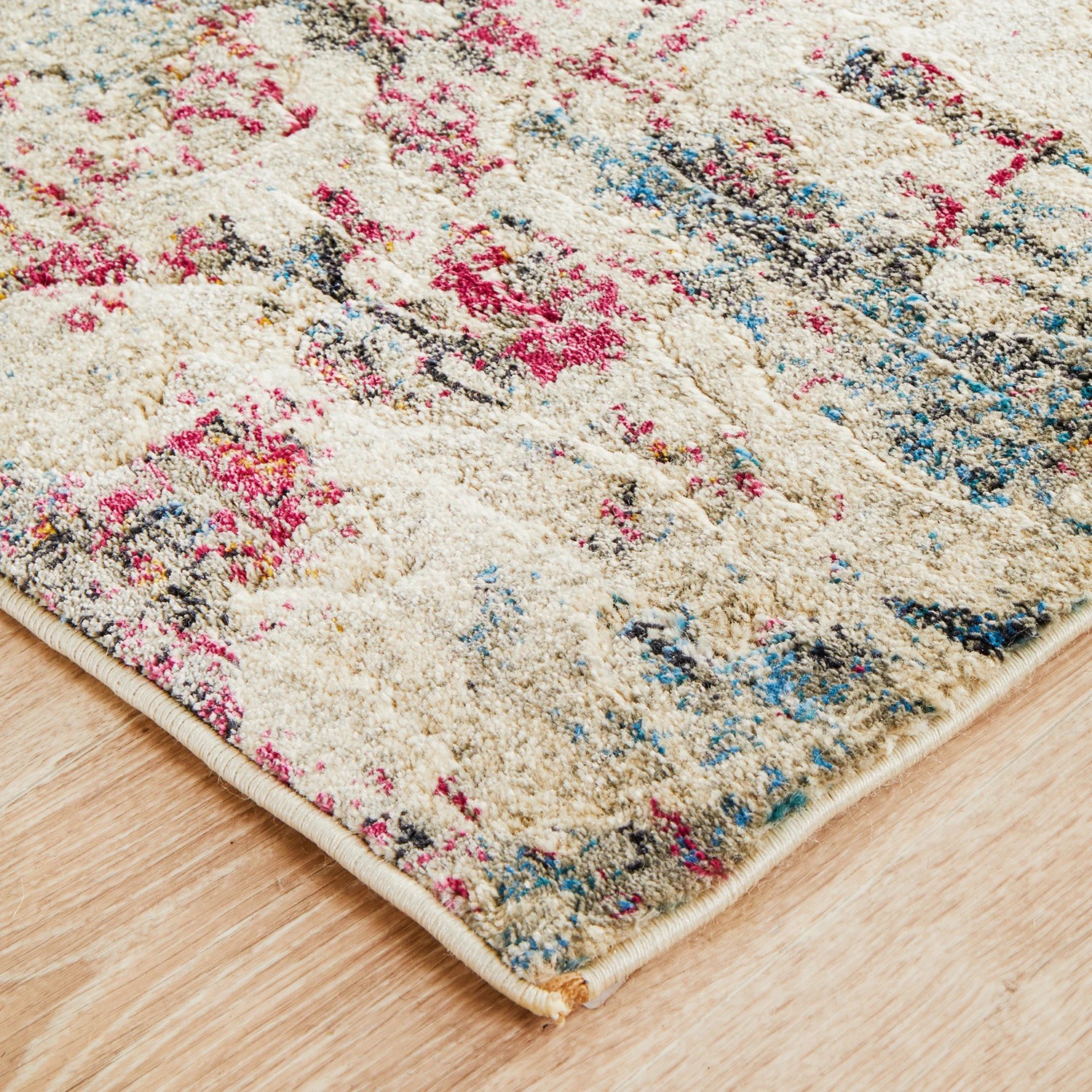 5 Common Ground Rugs Wonderland 400x80cm - Large Runner Power Loomed Pet Friendly Rug - Pink, 5 of 9