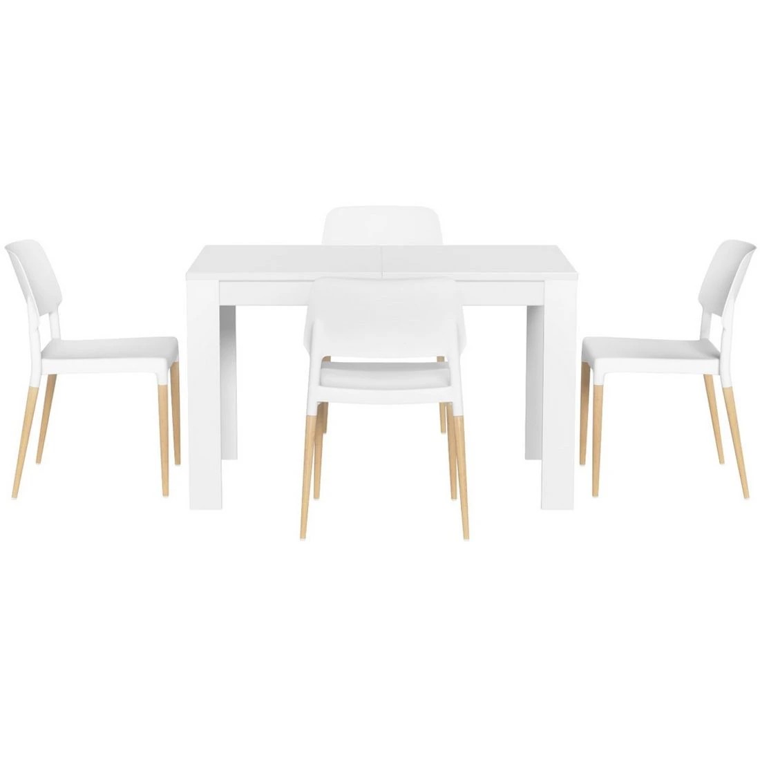 3 1 Artiss Dining Table and 4 Chairs Set  Wood - Multi, 3 of 6