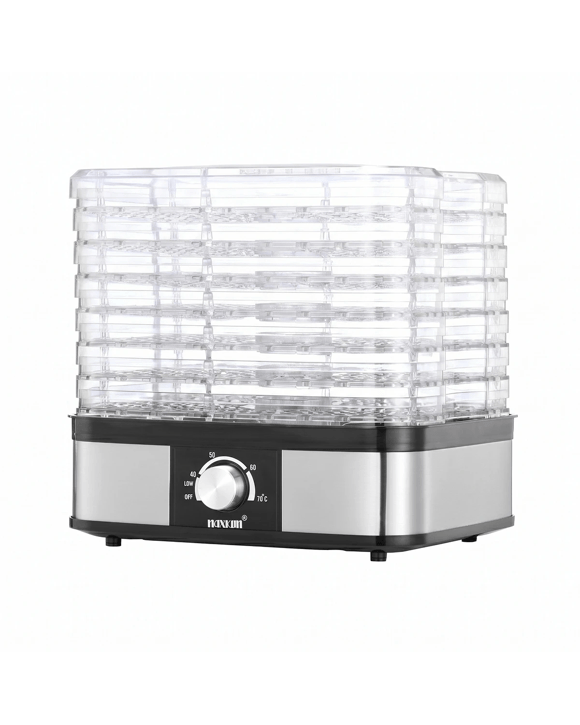 Maxkon Food Dehydrator Fruit Meat Dryer Beef Jerky Maker with 7 Adjustable Trays Black
