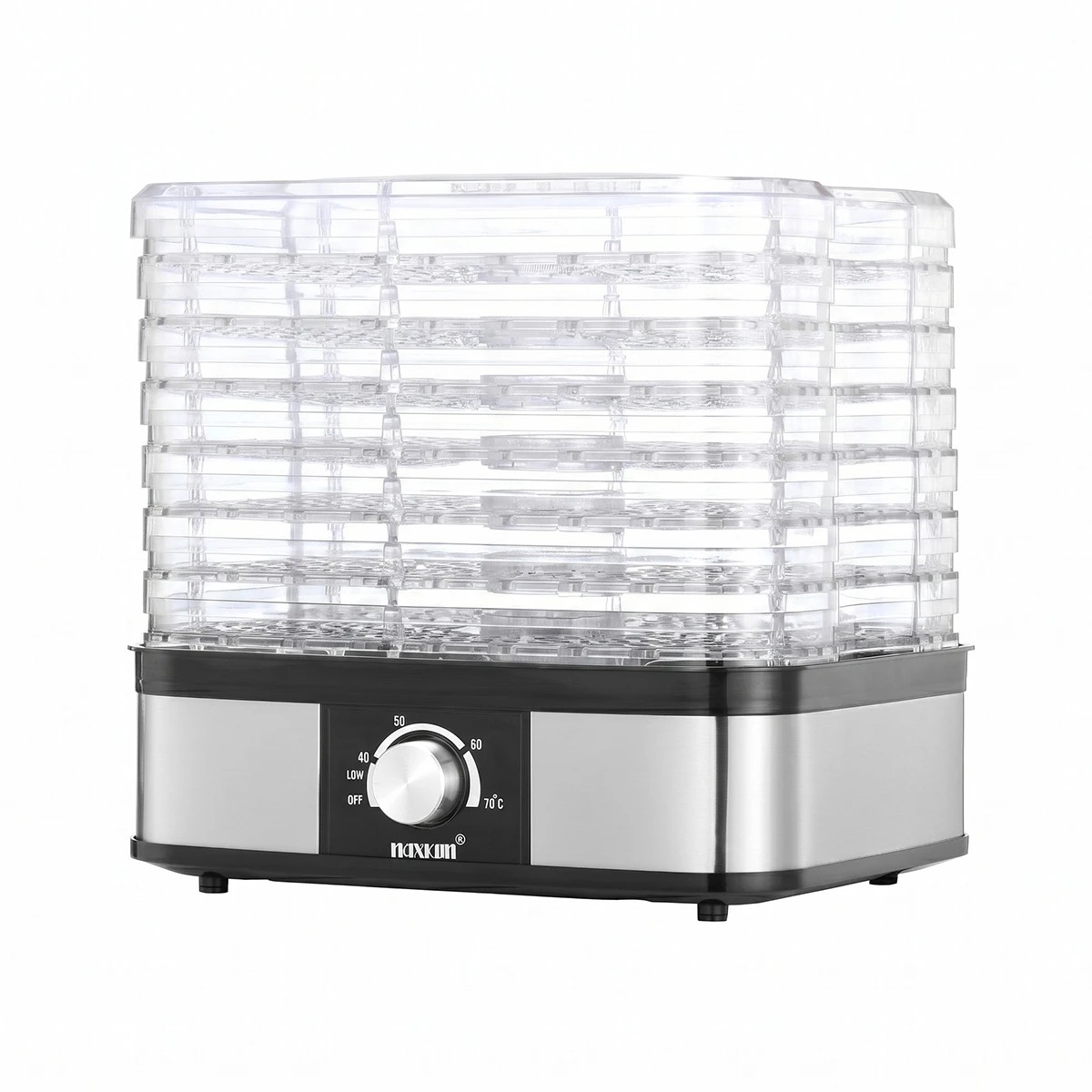 1 Maxkon Food Dehydrator Fruit Meat Dryer Beef Jerky Maker with 7 Adjustable Trays Black, 1 of 6