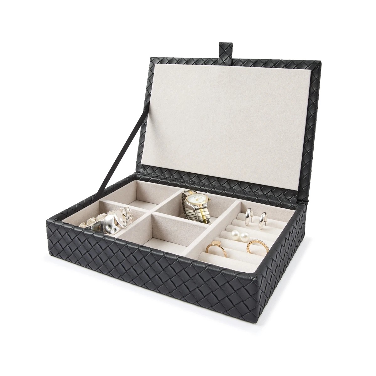 1 Weave Jewellery Storage - Black, 1 of 8